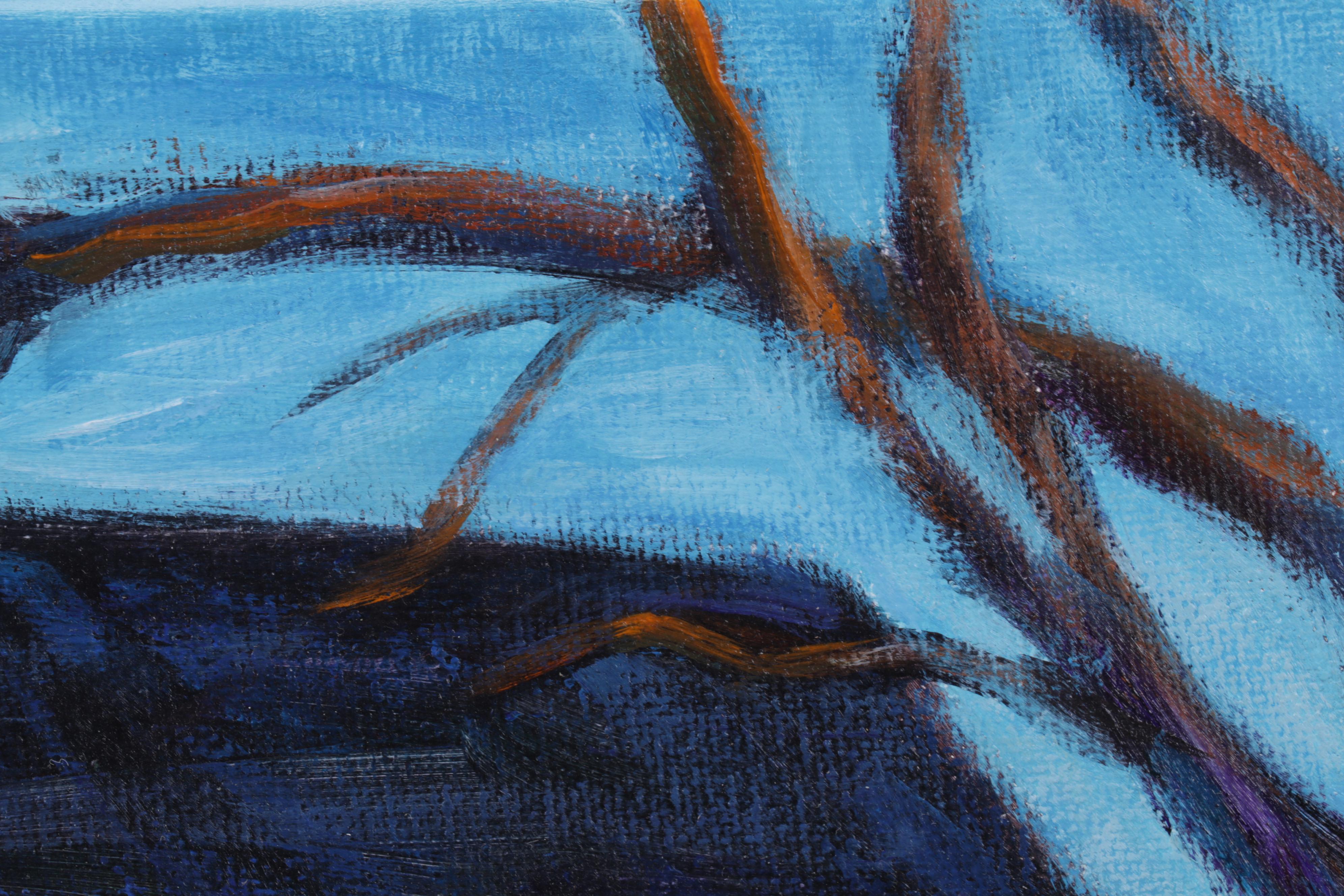 Rhonda Hager Acrylic Painting "Nobel Township Barn," 21st Century