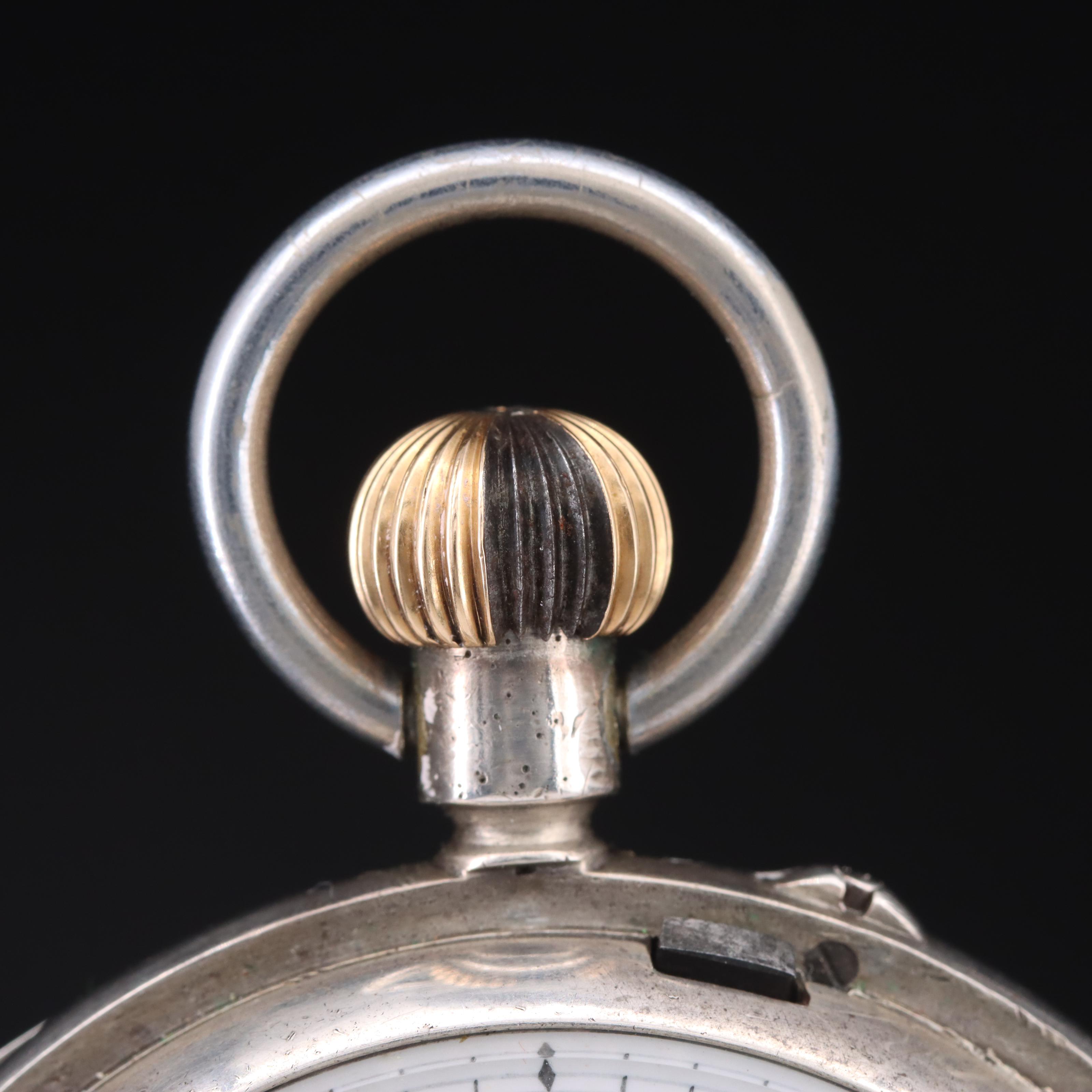 1881-82 Henry Miles of London Sterling Silver Pocket Watch