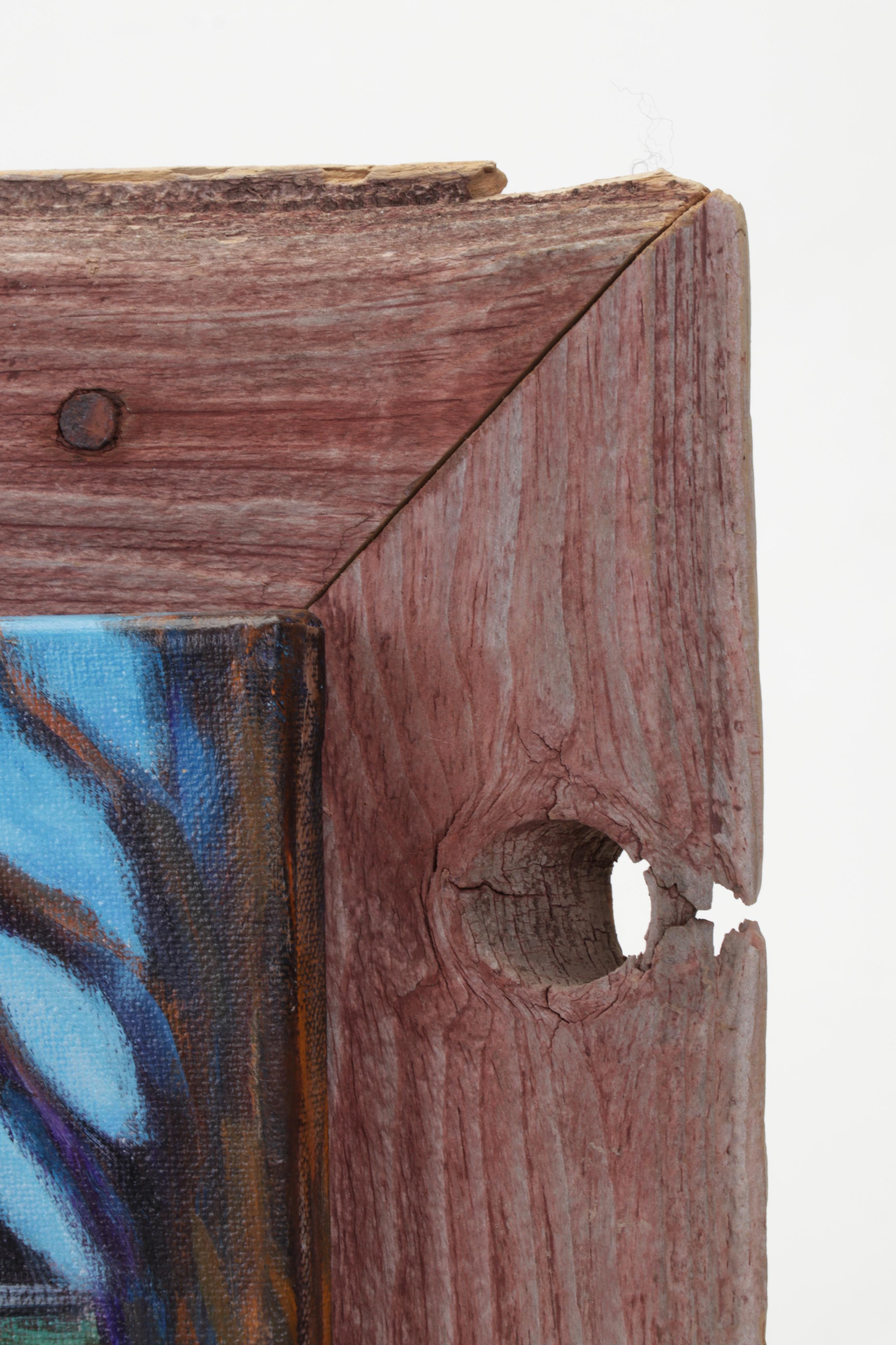 Rhonda Hager Acrylic Painting "Nobel Township Barn," 21st Century