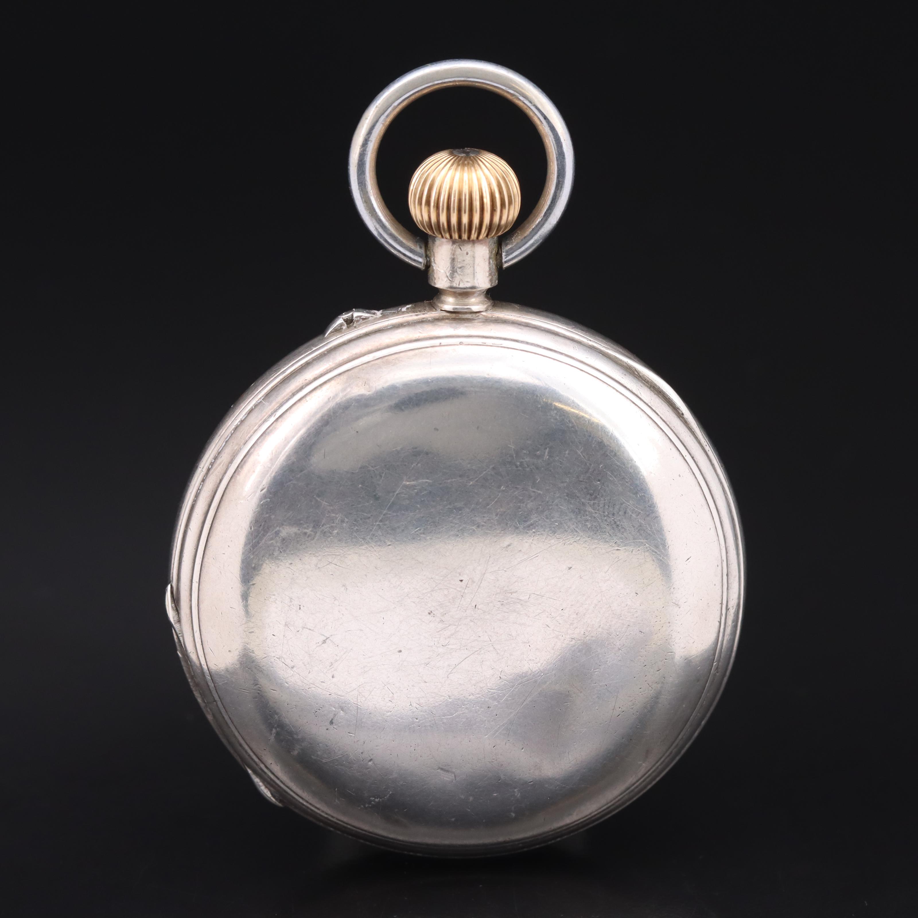 1881-82 Henry Miles of London Sterling Silver Pocket Watch