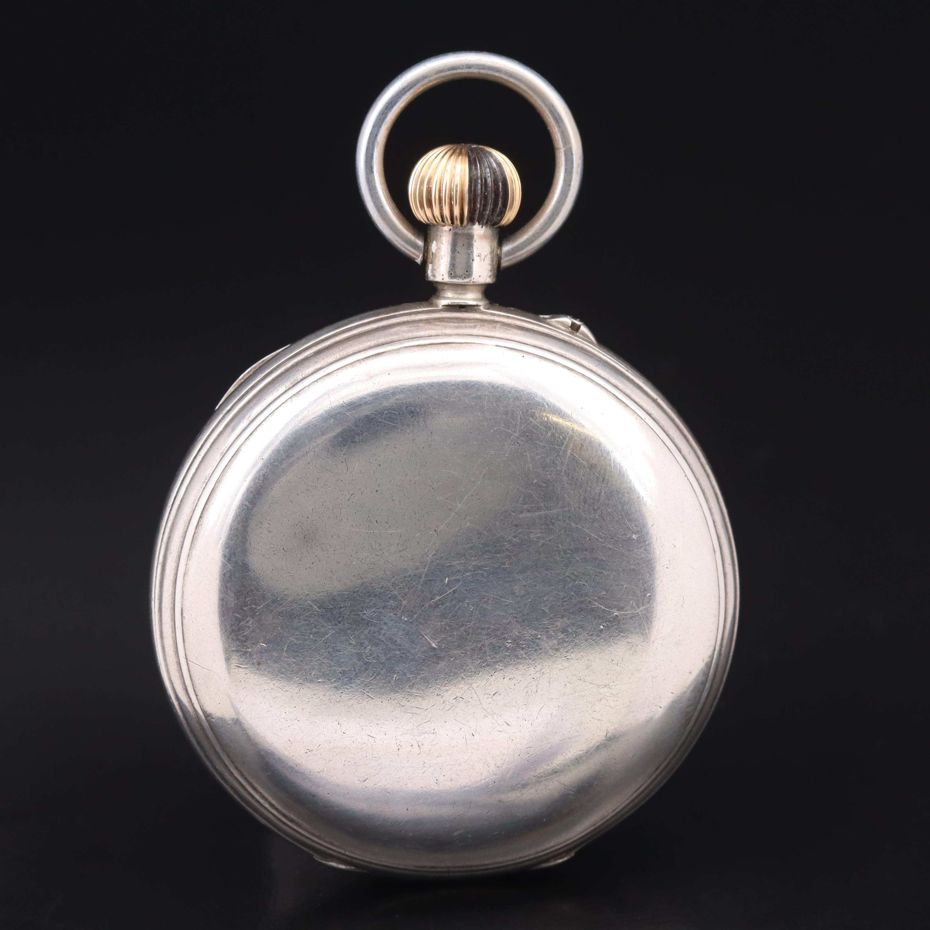 1881-82 Henry Miles of London Sterling Silver Pocket Watch