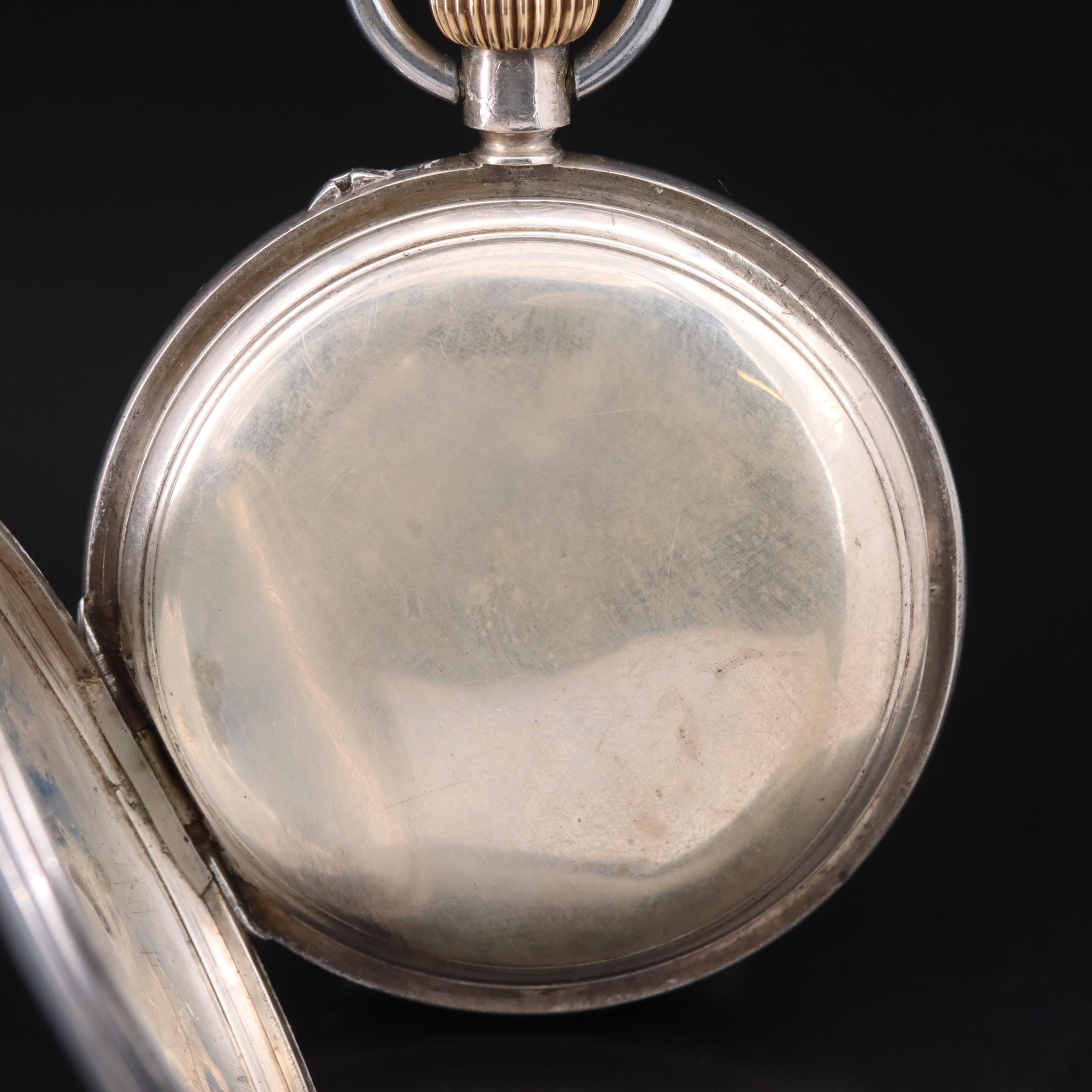 1881-82 Henry Miles of London Sterling Silver Pocket Watch