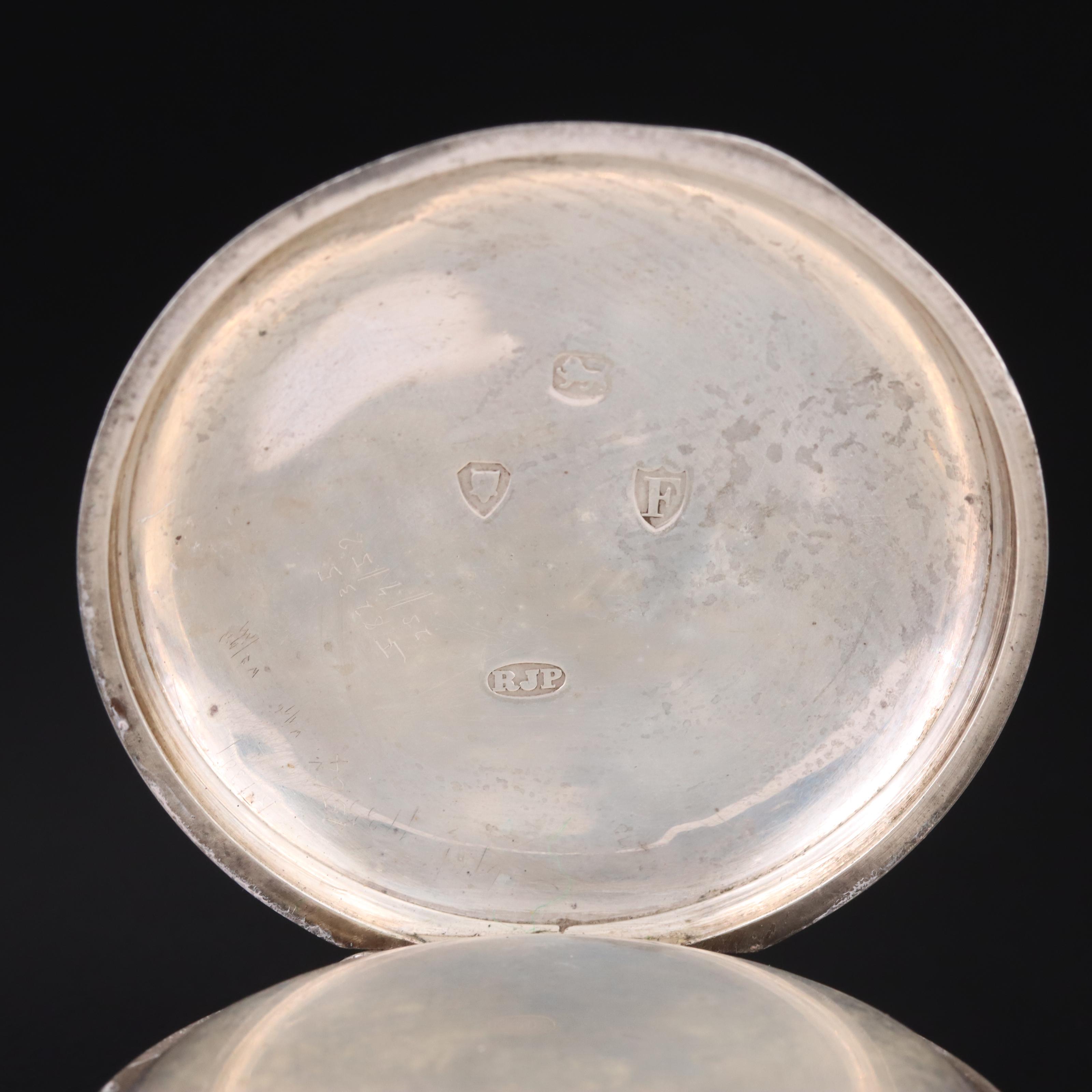 1881-82 Henry Miles of London Sterling Silver Pocket Watch