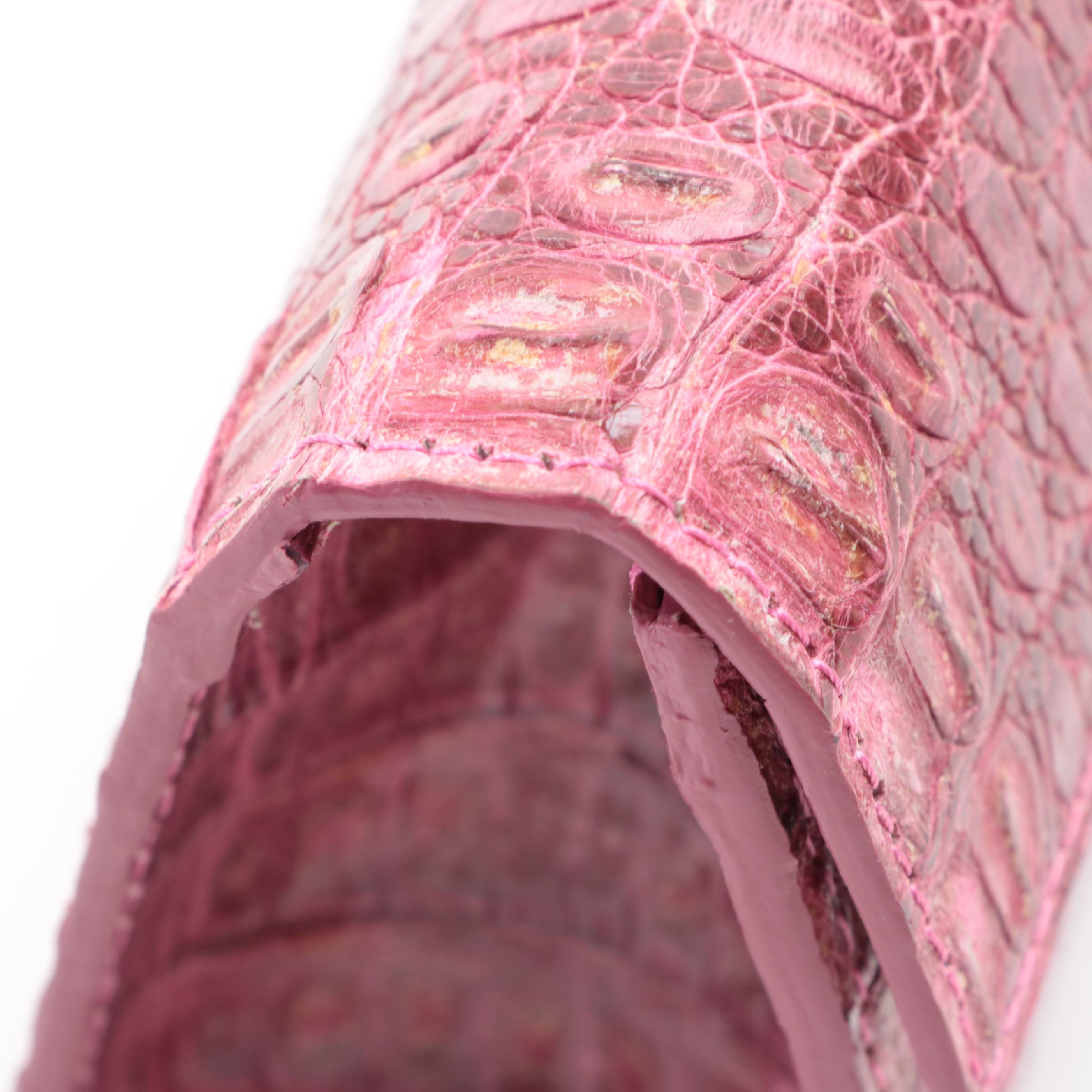 Kathryn Allen Clutch in Crocodile Skin