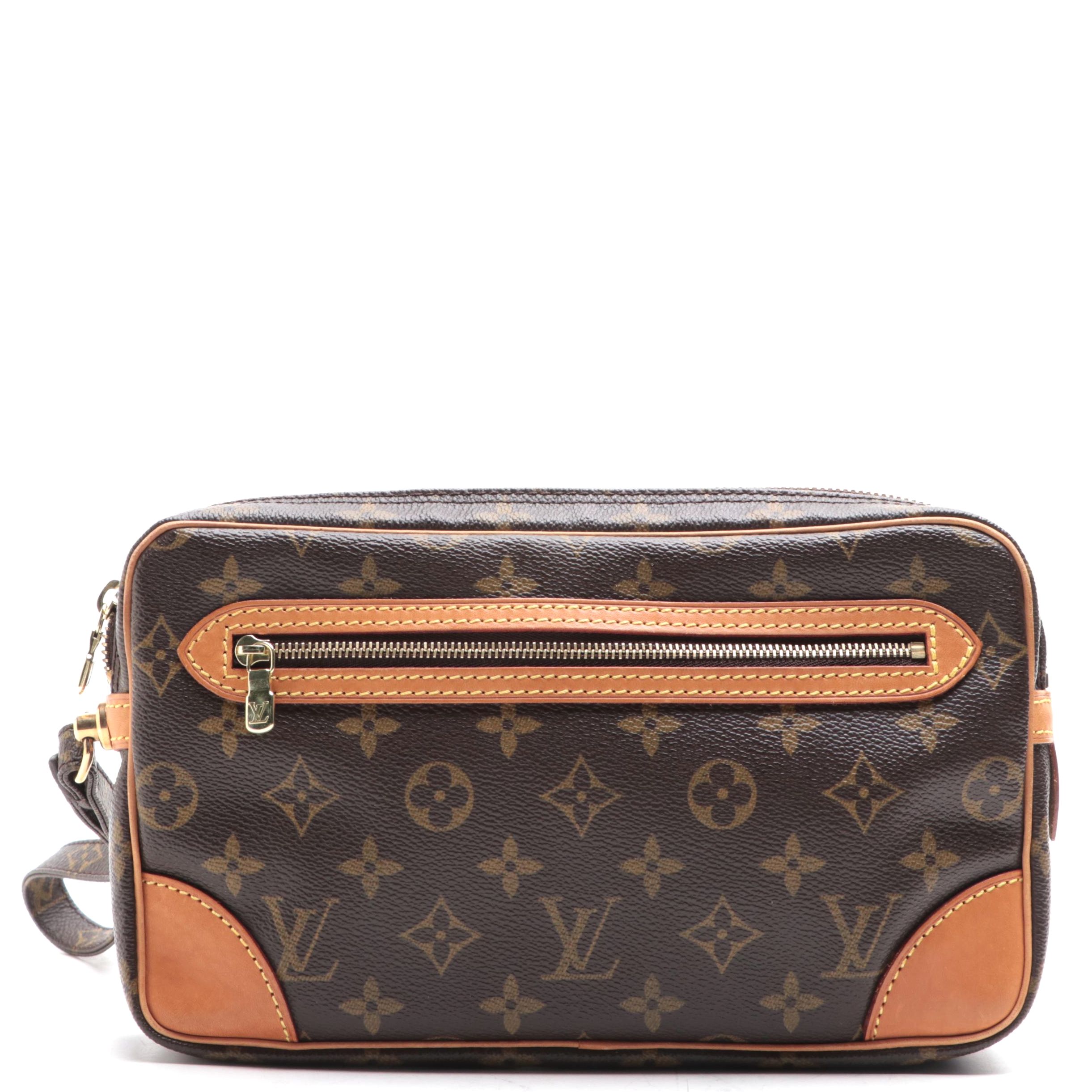 Louis Vuitton Marly Dragonne Clutch in Monogram Canvas