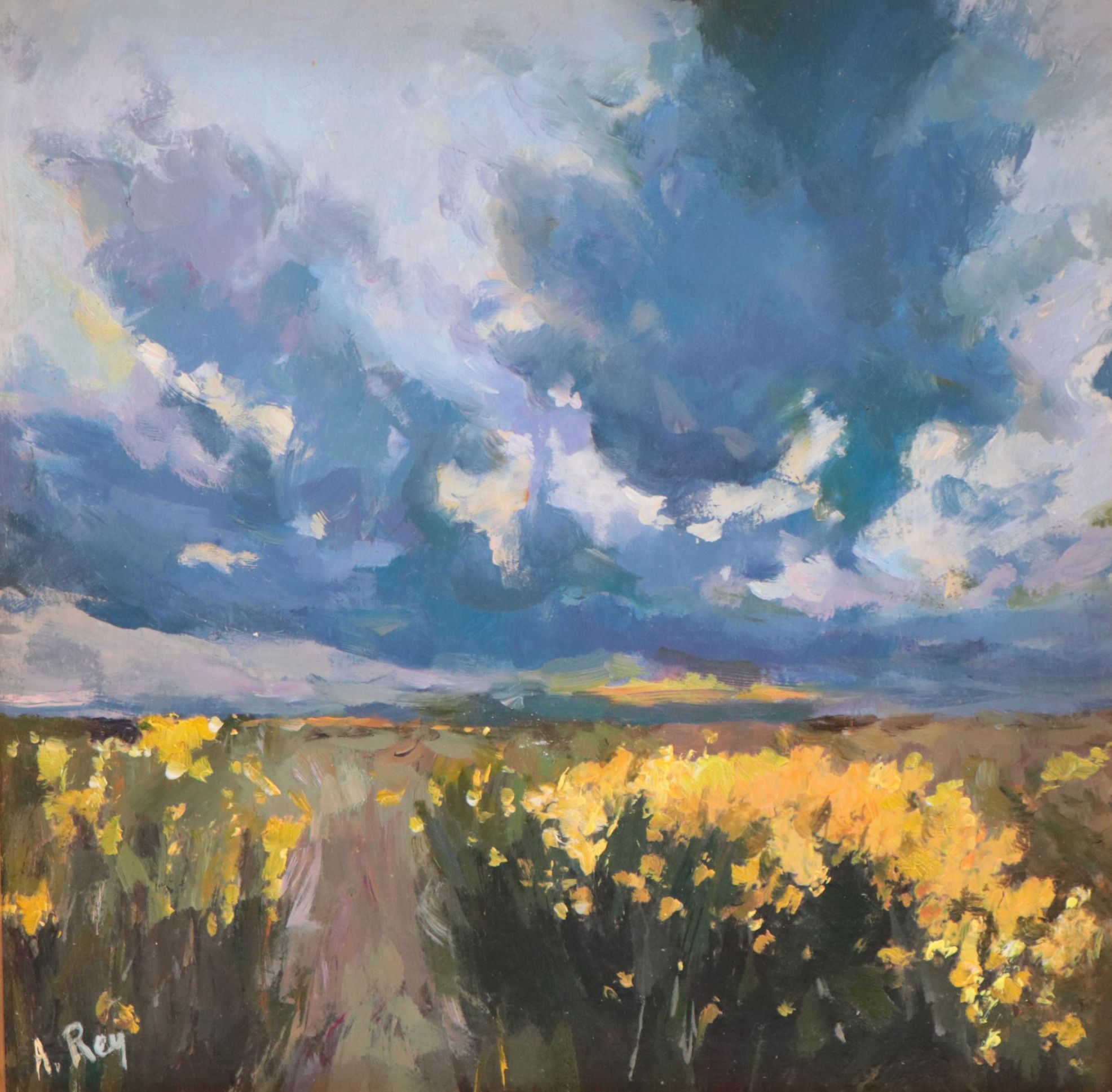 Agnes Rey Oil Painting of Landscape, 2023