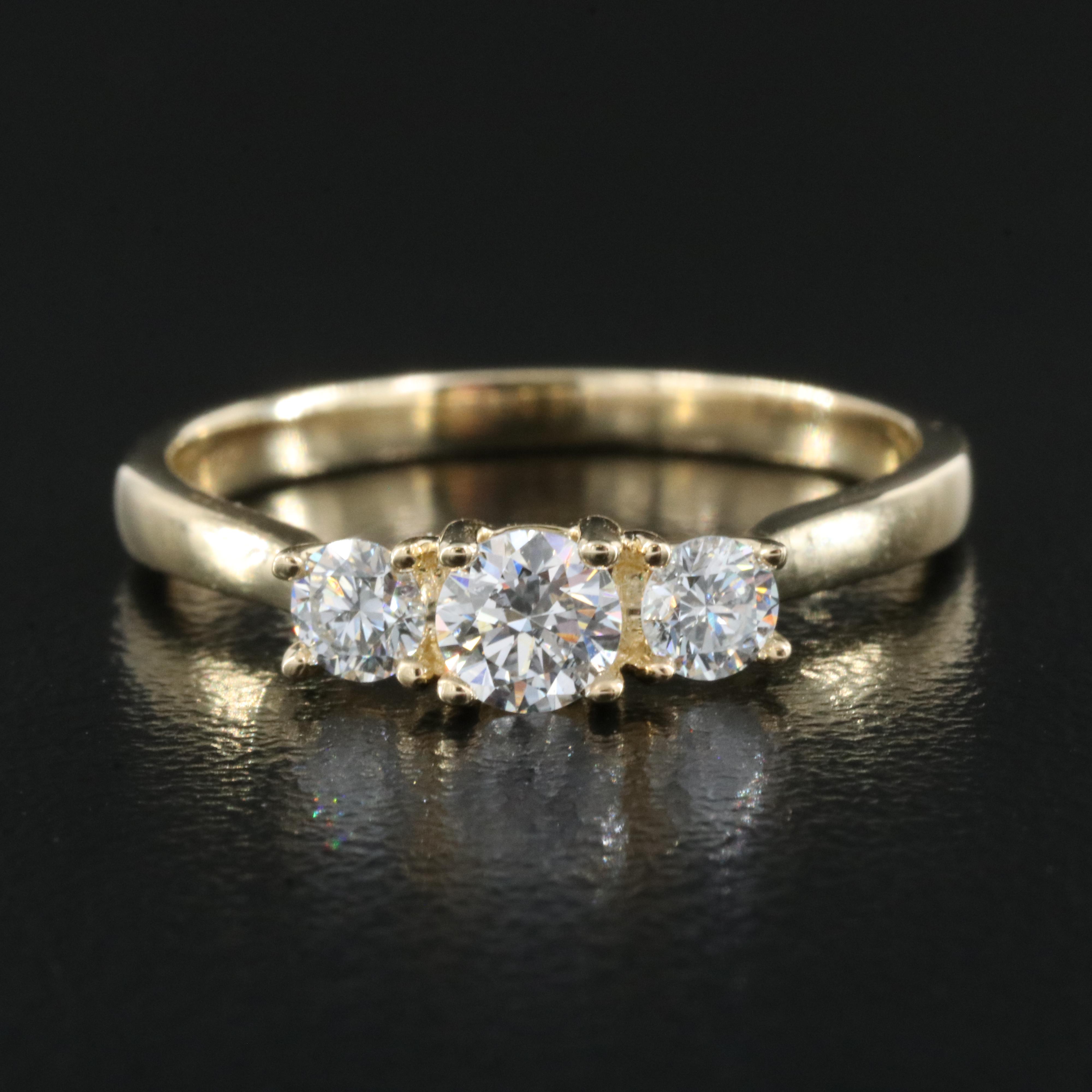 14K 0.47 CTW Lab Grown Diamond Ring with IGI Report