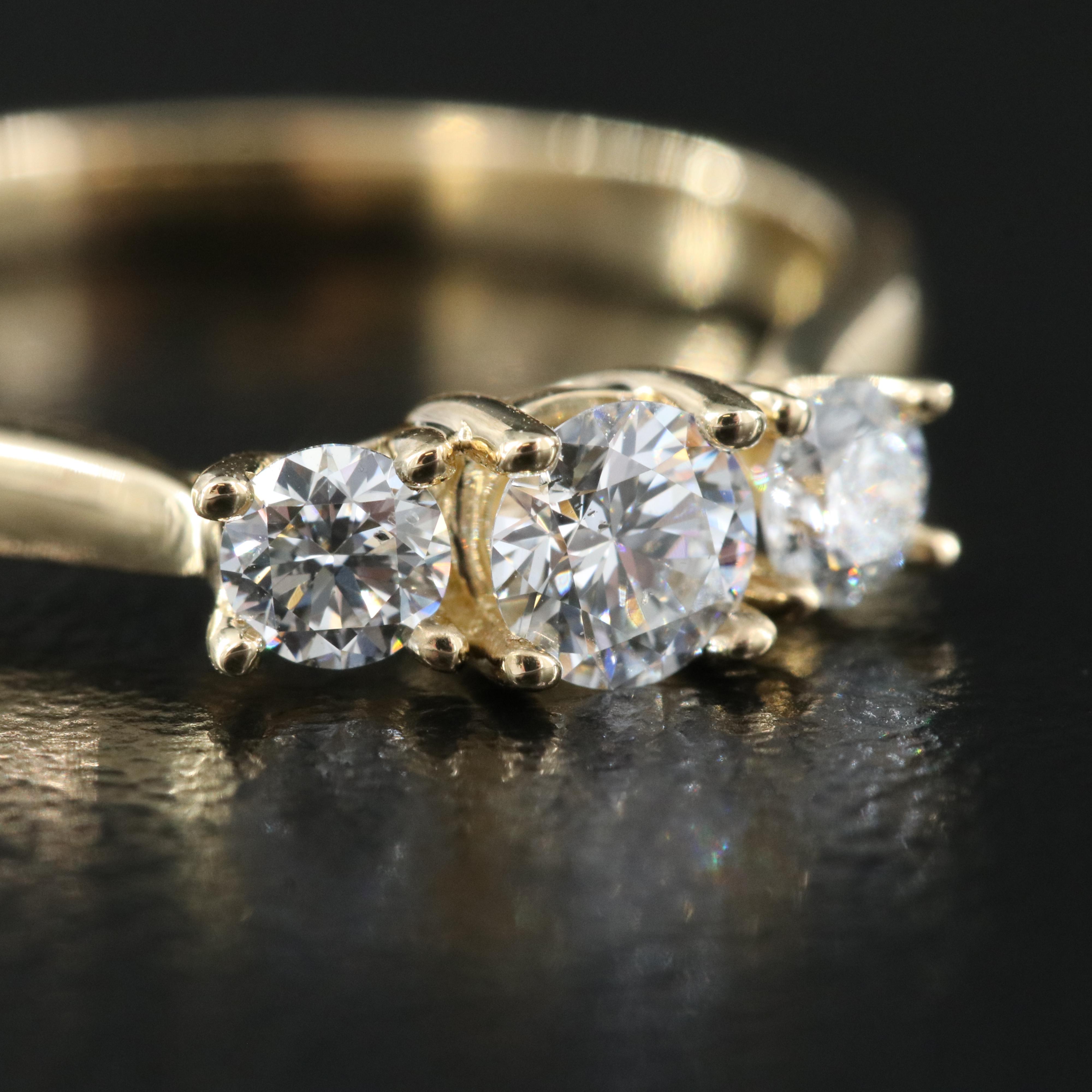 14K 0.47 CTW Lab Grown Diamond Ring with IGI Report