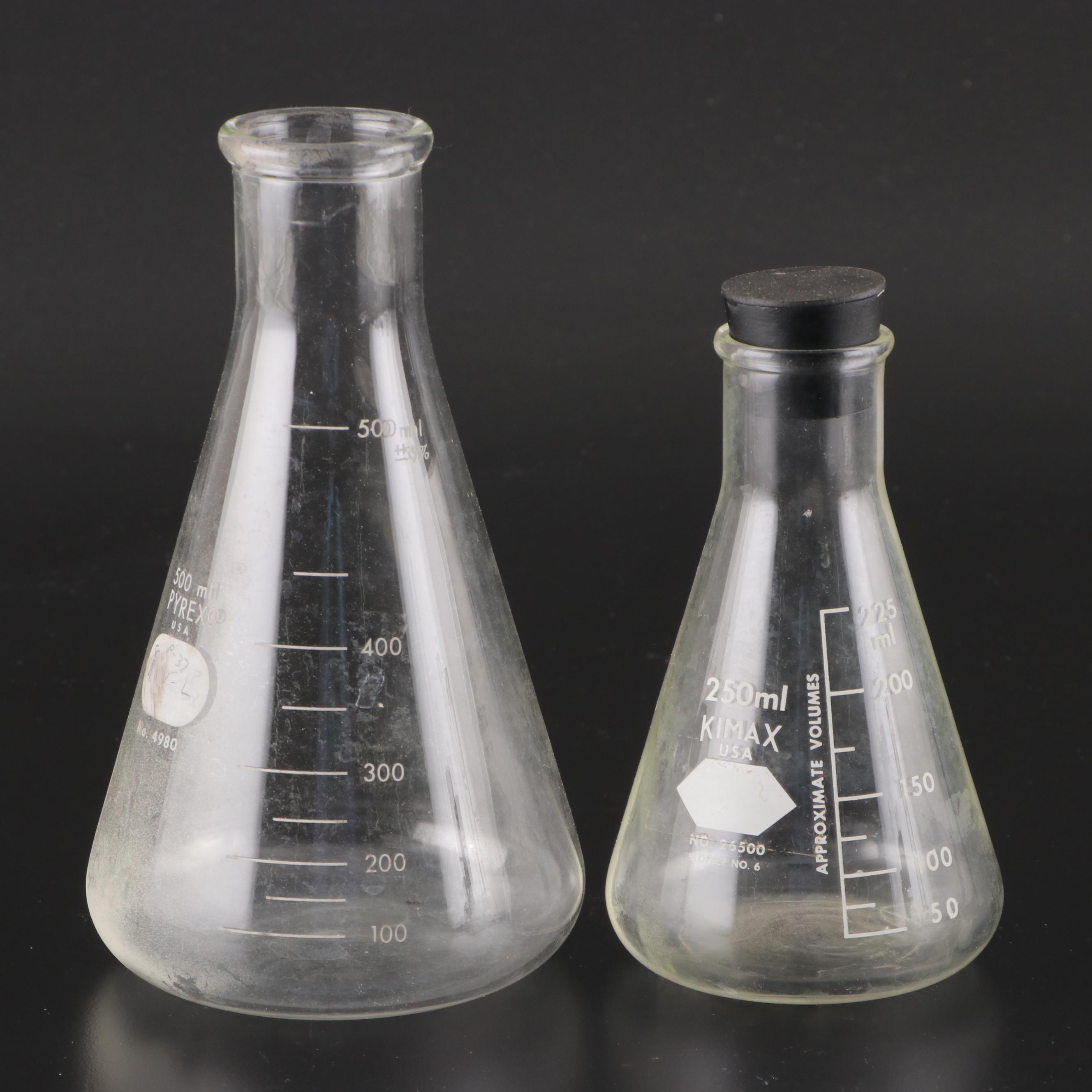 Pyrex, Kimax with Other Laboratory and Apothecary Glassware and Jars