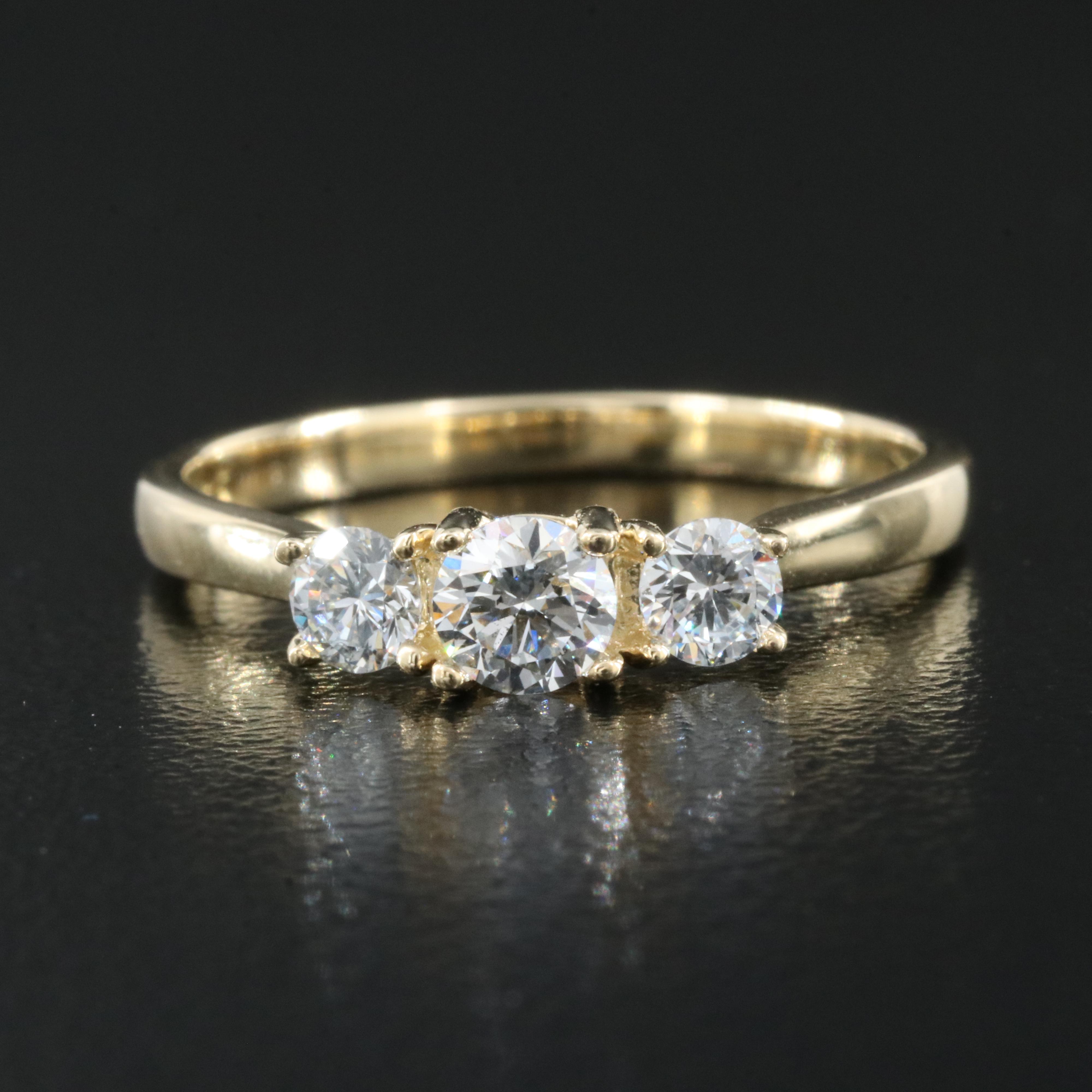 14K 0.49 CTW Lab Grown Diamond Ring with IGI Report