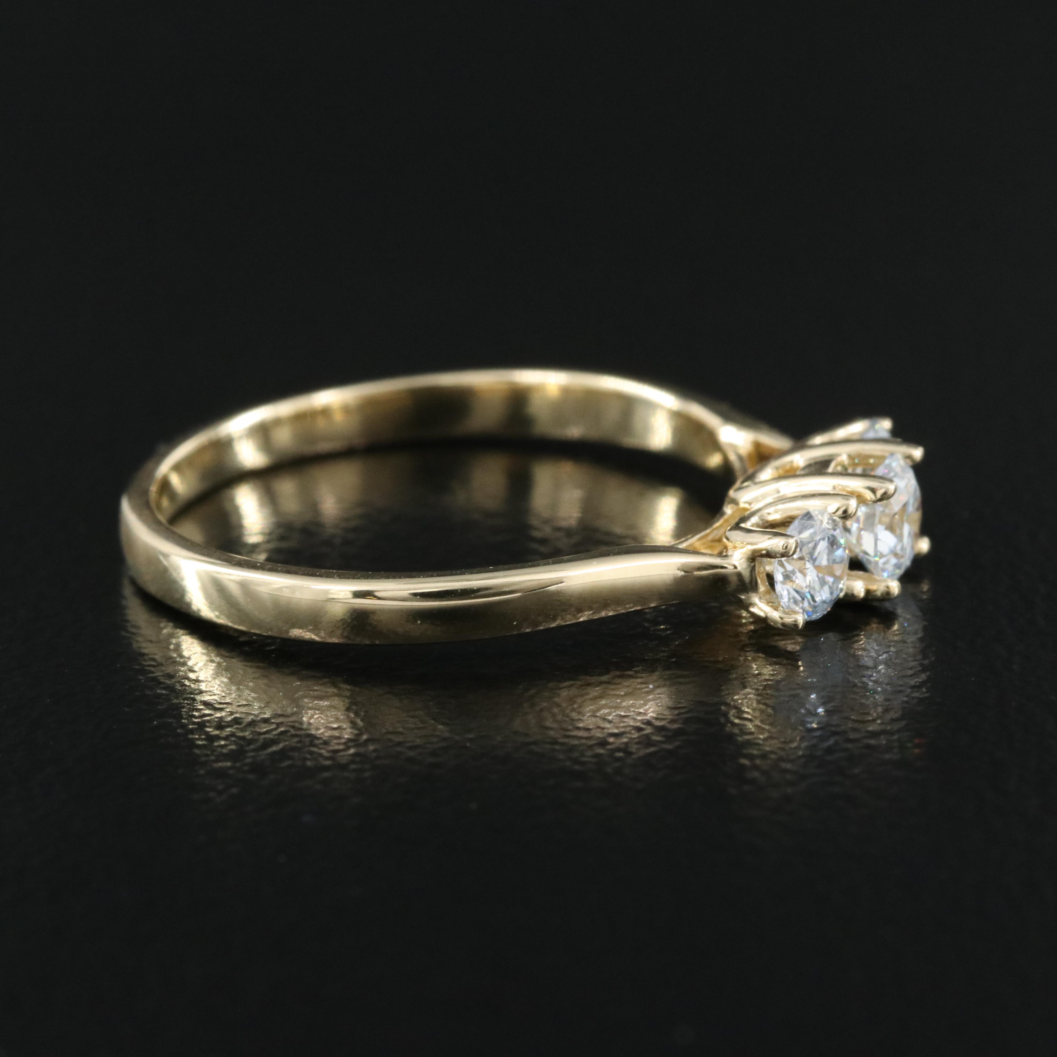 14K 0.49 CTW Lab Grown Diamond Ring with IGI Report