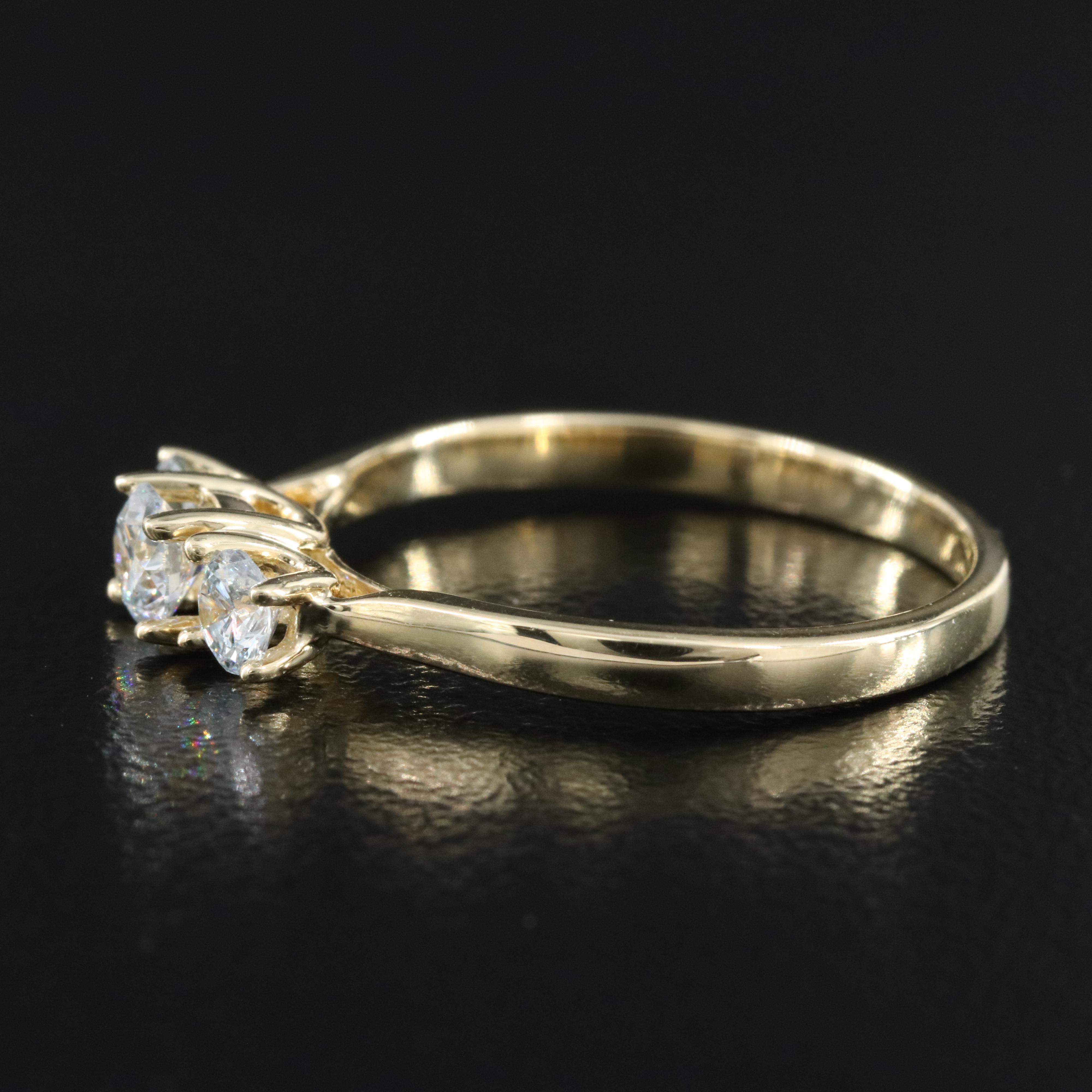 14K 0.49 CTW Lab Grown Diamond Ring with IGI Report