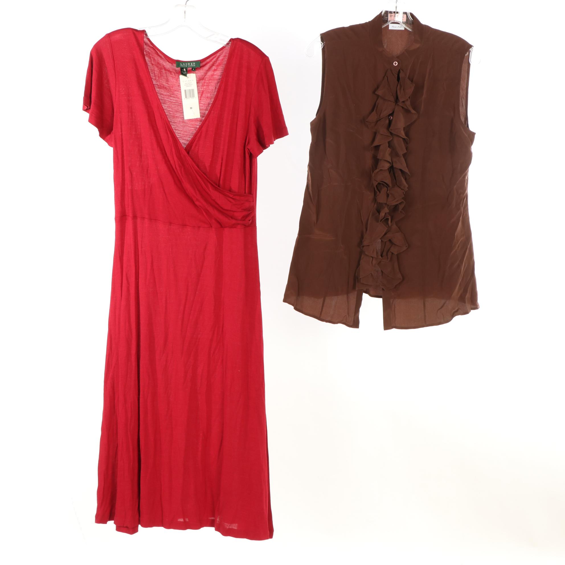 Thomas Pink Button-Down Shirts and Lauren Ralph Lauren Faux Wrap Dress