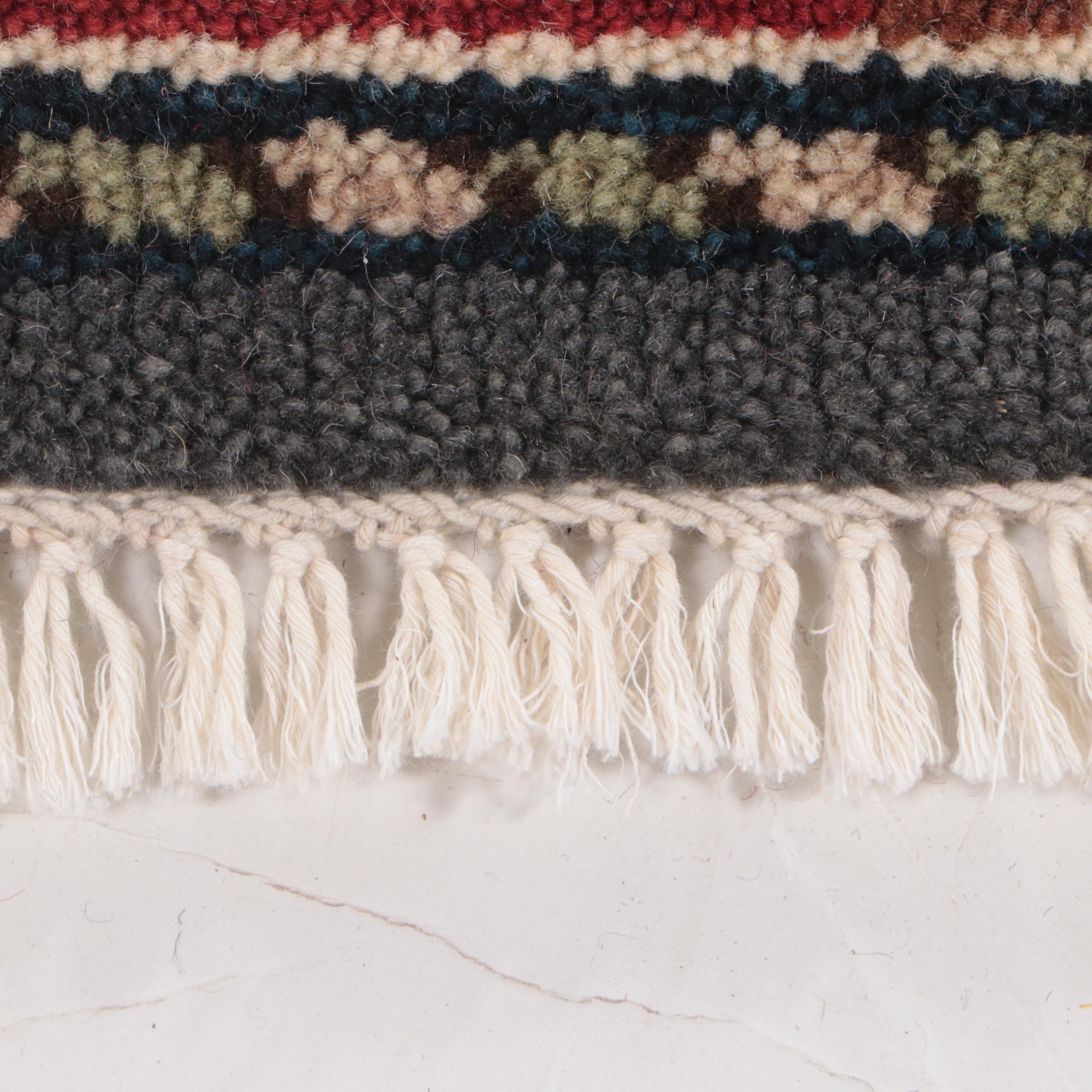 2'6 x 14'1 Hand-Knotted Indo-Persian Heriz Serapi Carpet Runner