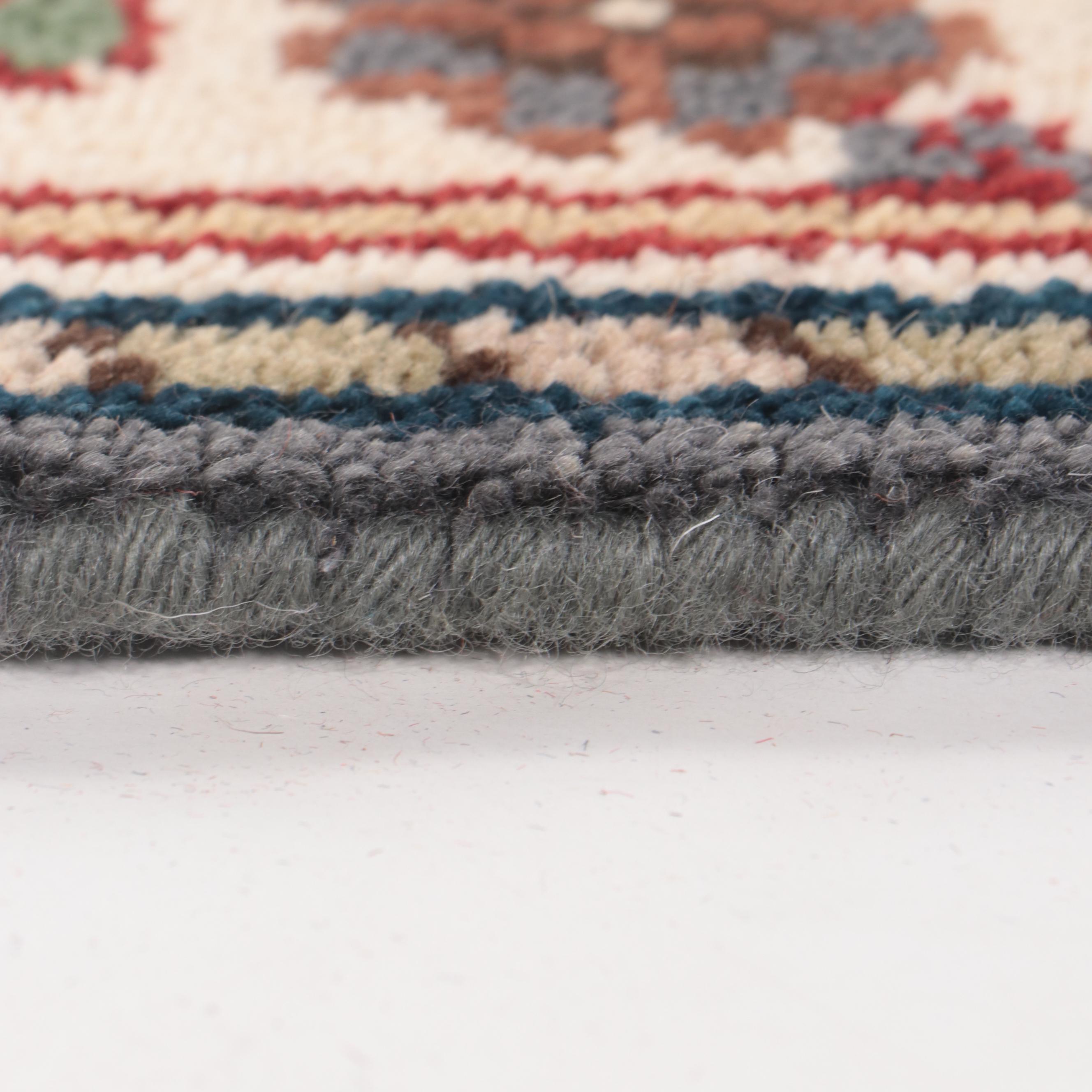 2'6 x 14'1 Hand-Knotted Indo-Persian Heriz Serapi Carpet Runner