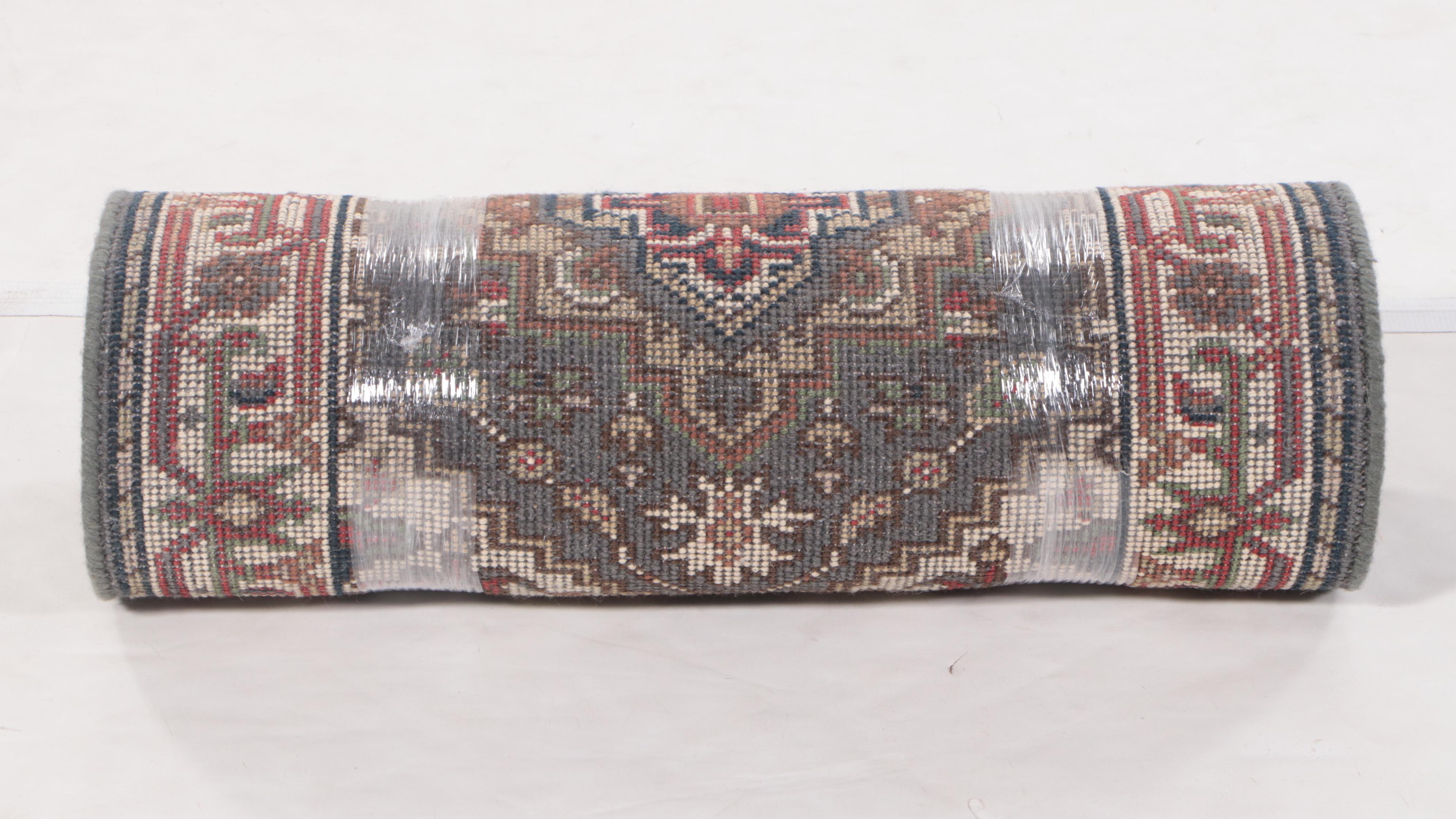 2'6 x 14'1 Hand-Knotted Indo-Persian Heriz Serapi Carpet Runner