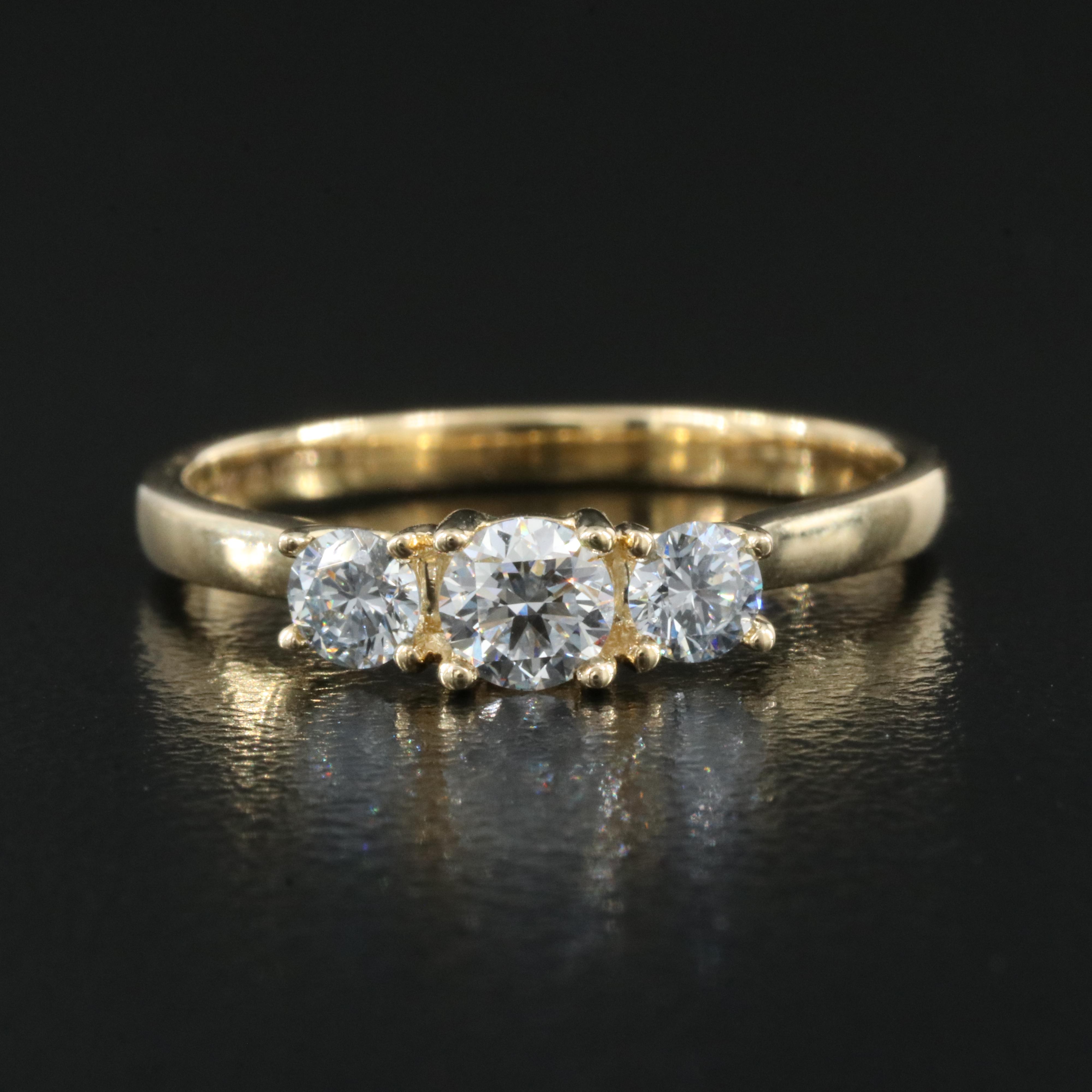 14K 0.47 CTW Lab Grown Diamond Ring with IGI Report