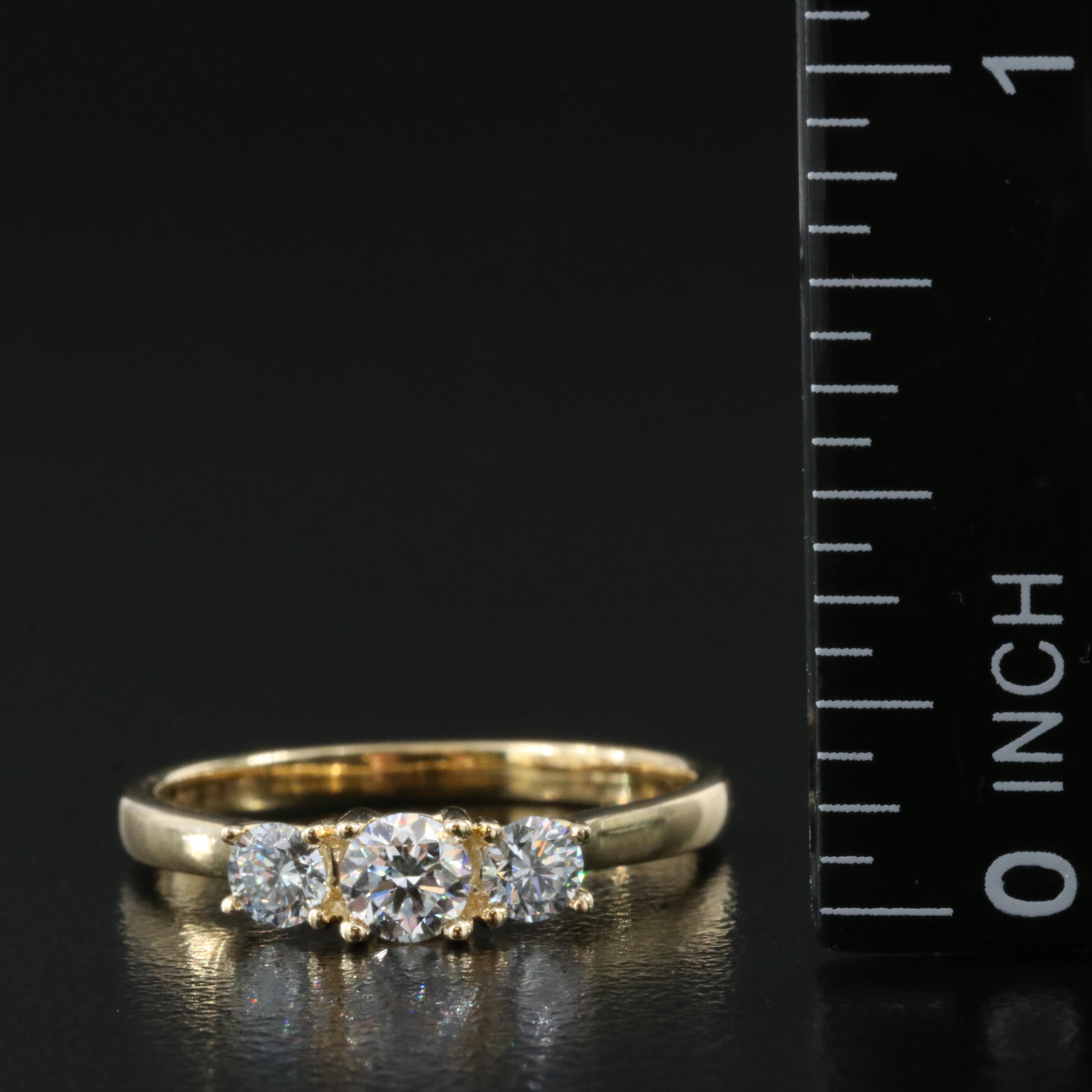 14K 0.47 CTW Lab Grown Diamond Ring with IGI Report