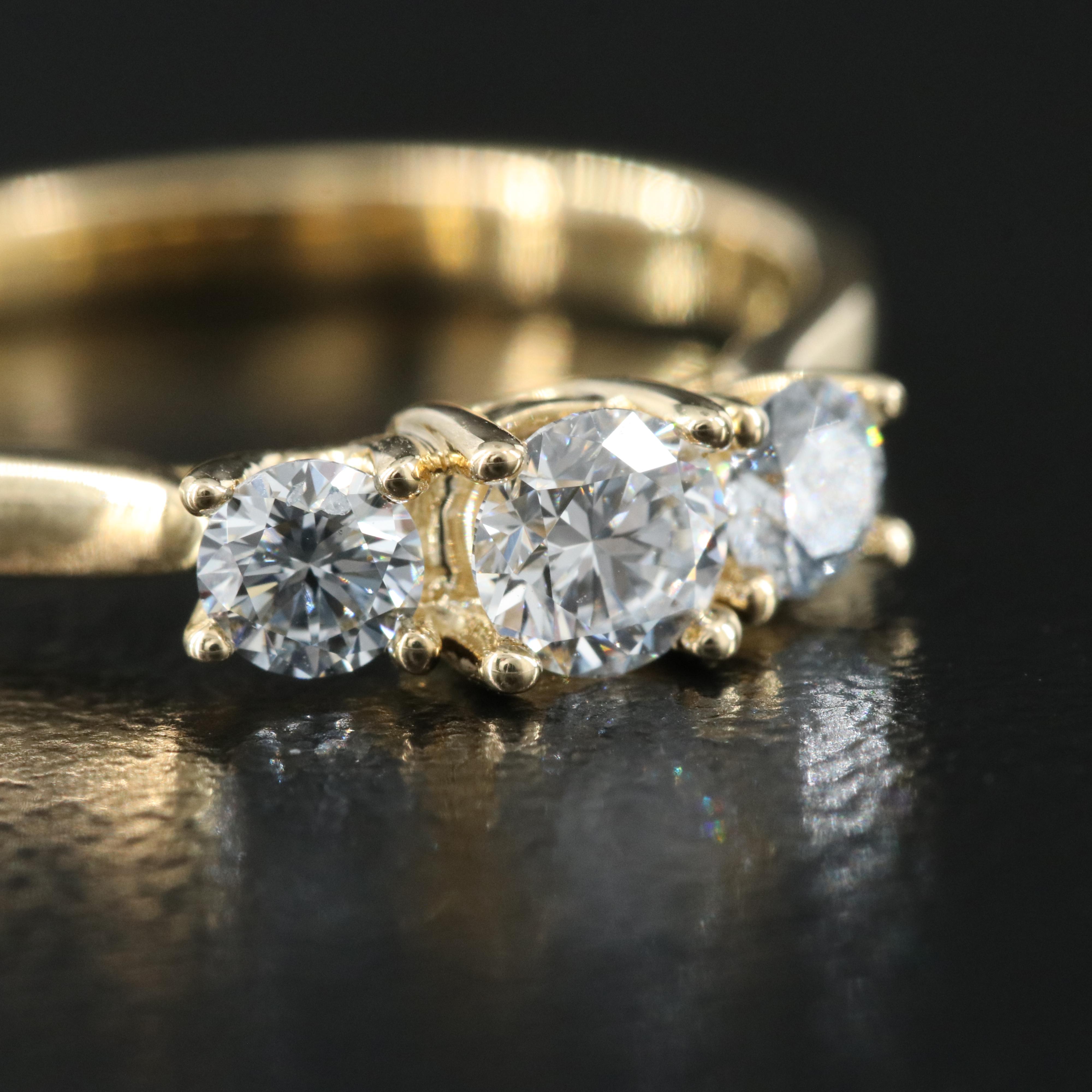 14K 0.47 CTW Lab Grown Diamond Ring with IGI Report