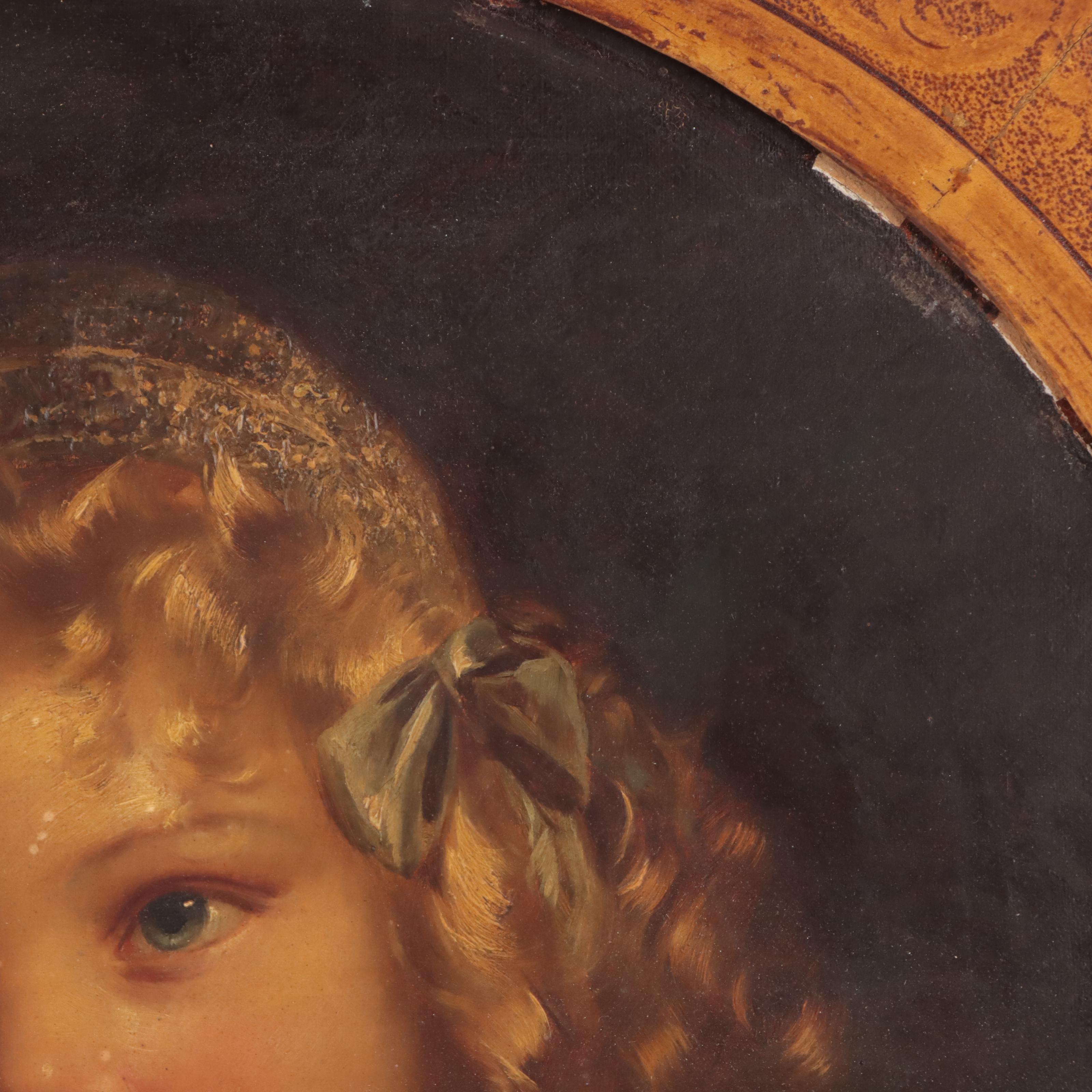 Fr. Ahrendt Portrait Oil Painting of Child "Angelica"