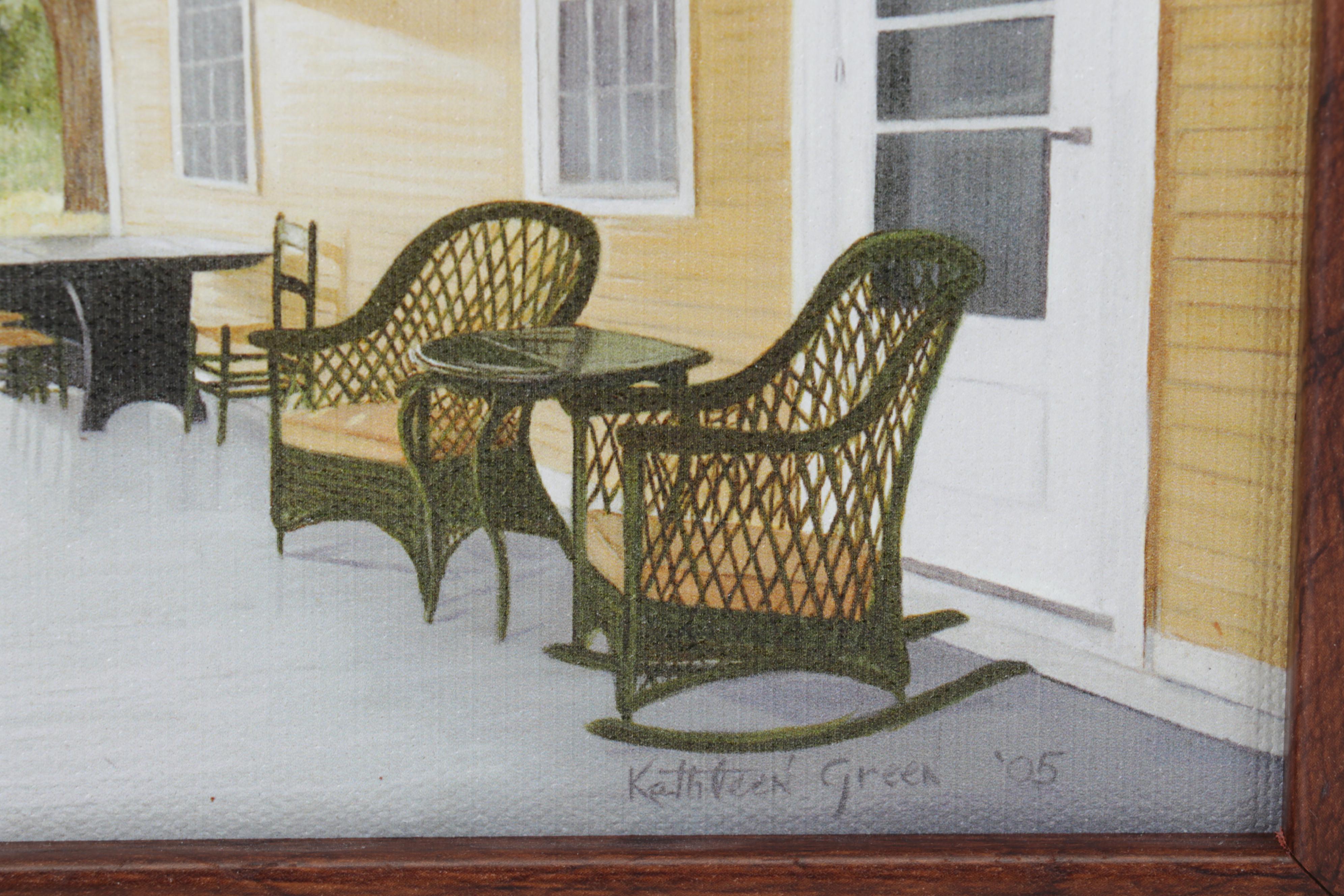 Kathleen Green Giclées "Griswold Museum" and "Piano," 21st Century