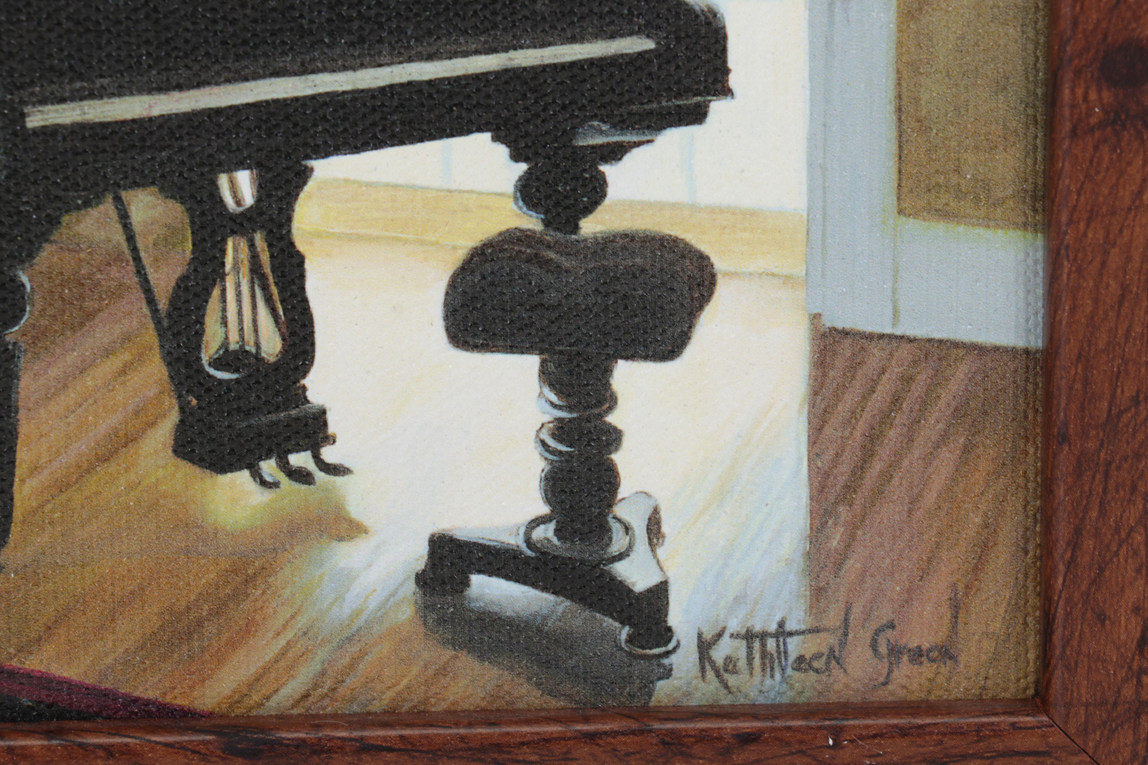 Kathleen Green Giclées "Griswold Museum" and "Piano," 21st Century