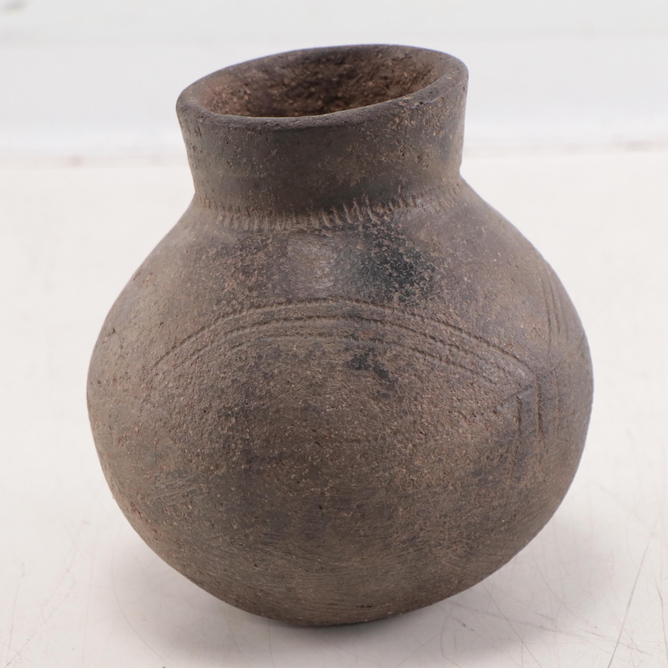 Lobi Earthenware Pots With Geometric Designs, Burkina Faso