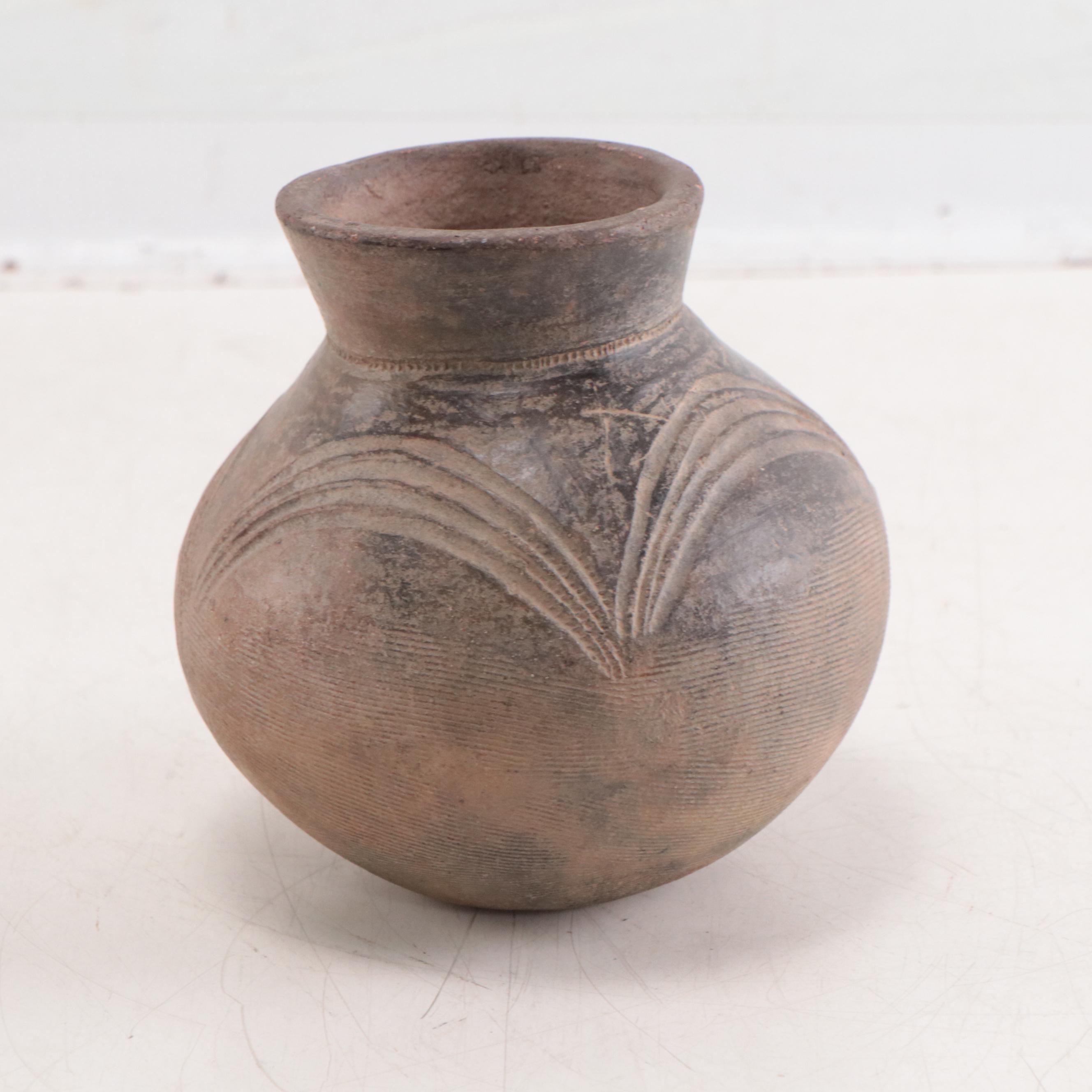 Lobi Earthenware Pots With Geometric Designs, Burkina Faso