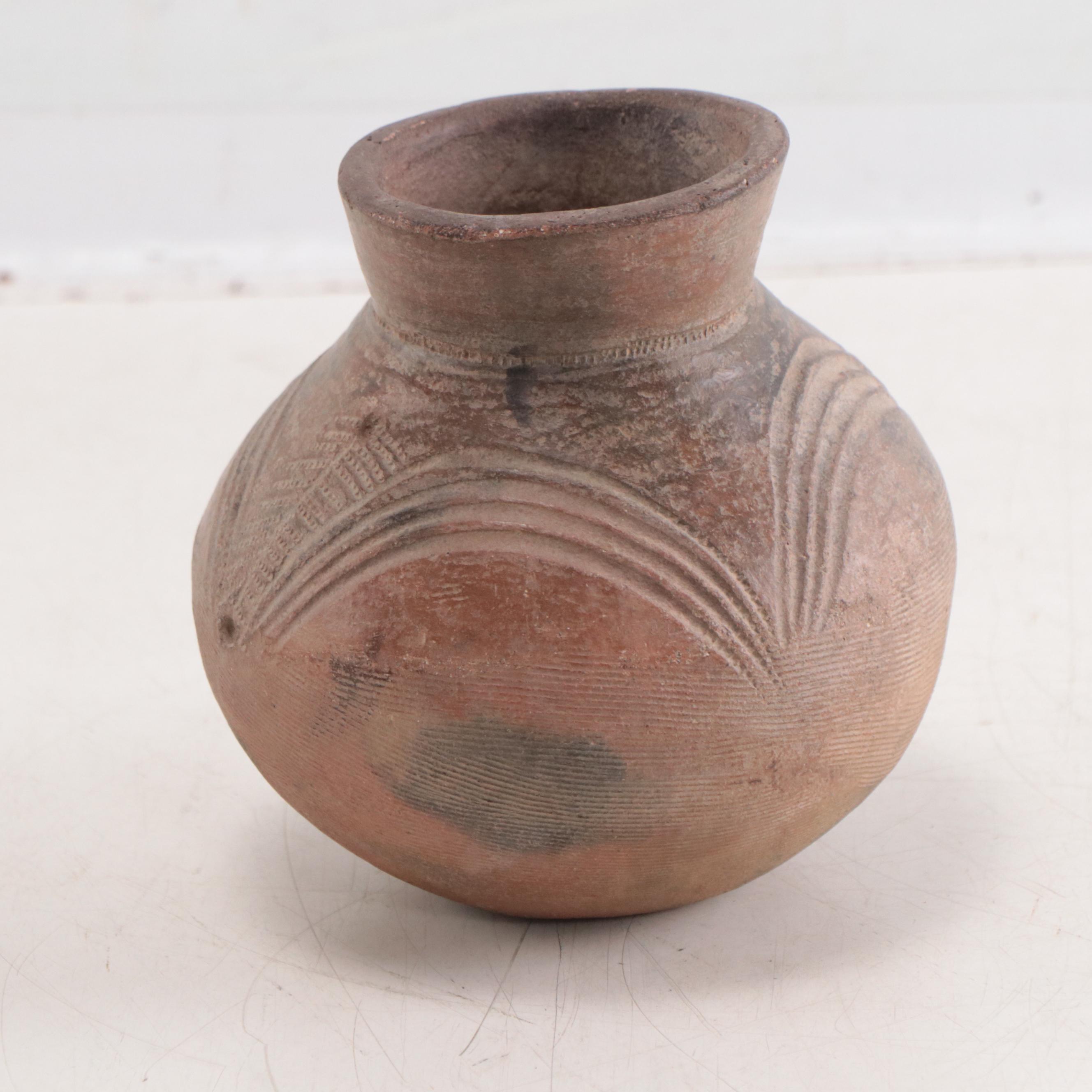 Lobi Earthenware Pots With Geometric Designs, Burkina Faso