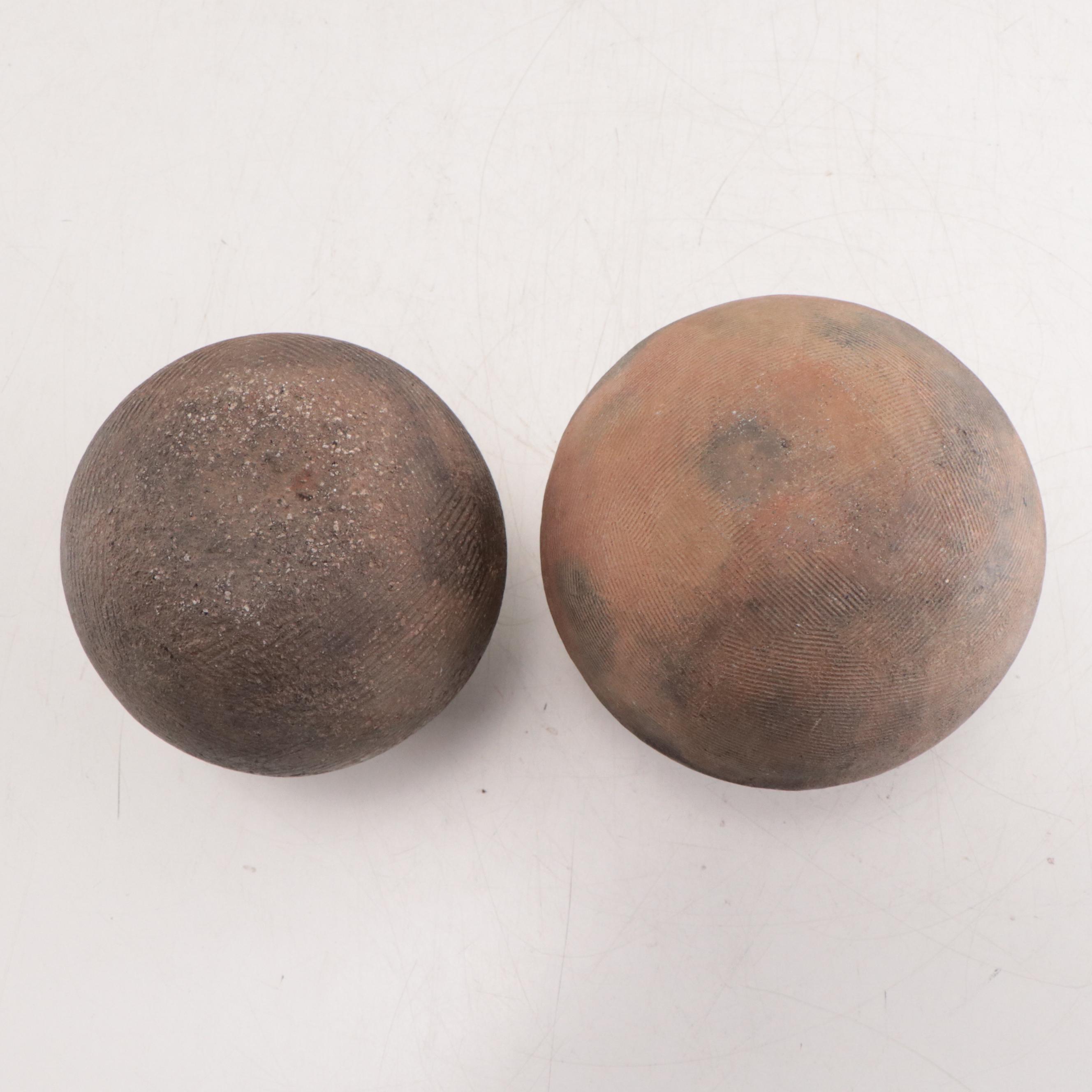 Lobi Earthenware Pots With Geometric Designs, Burkina Faso