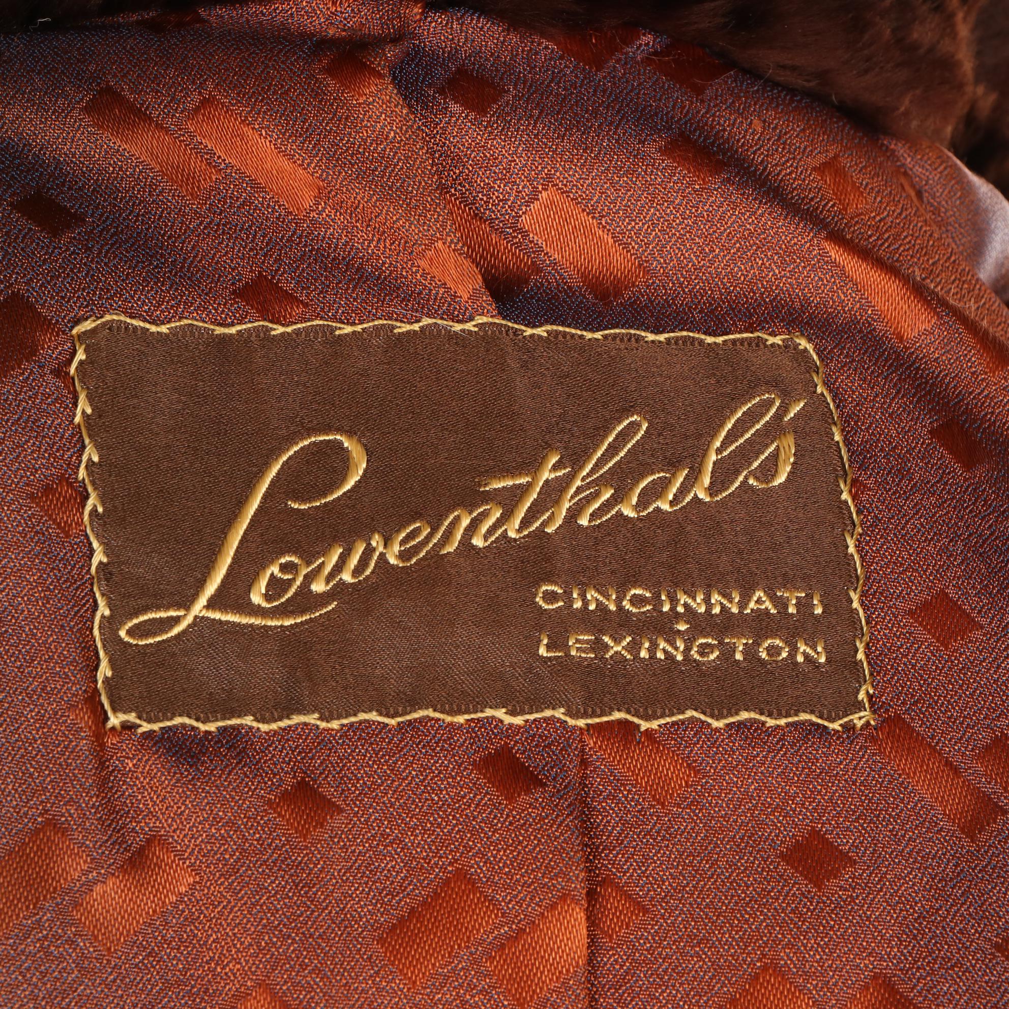 Mahogany Mouton Fur Jacket by Lowenthal's