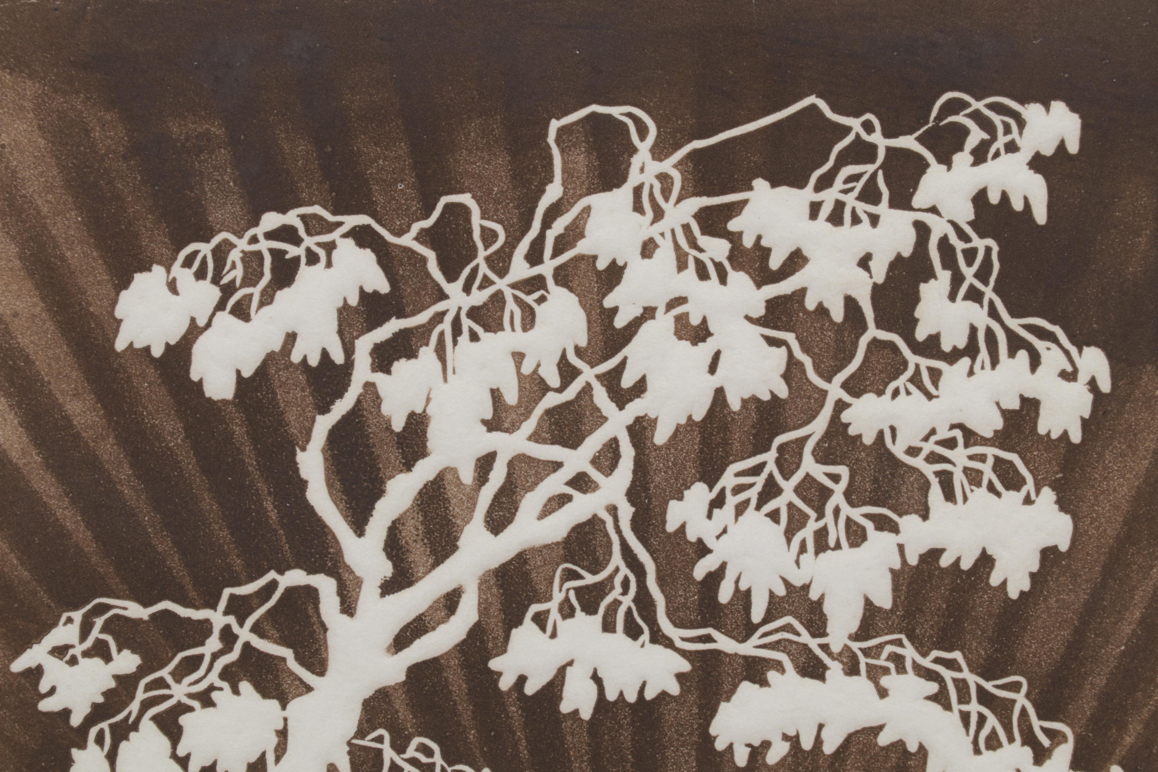 Al Kaufman Embossed Etching "Sunrise Valley," Circa 1980