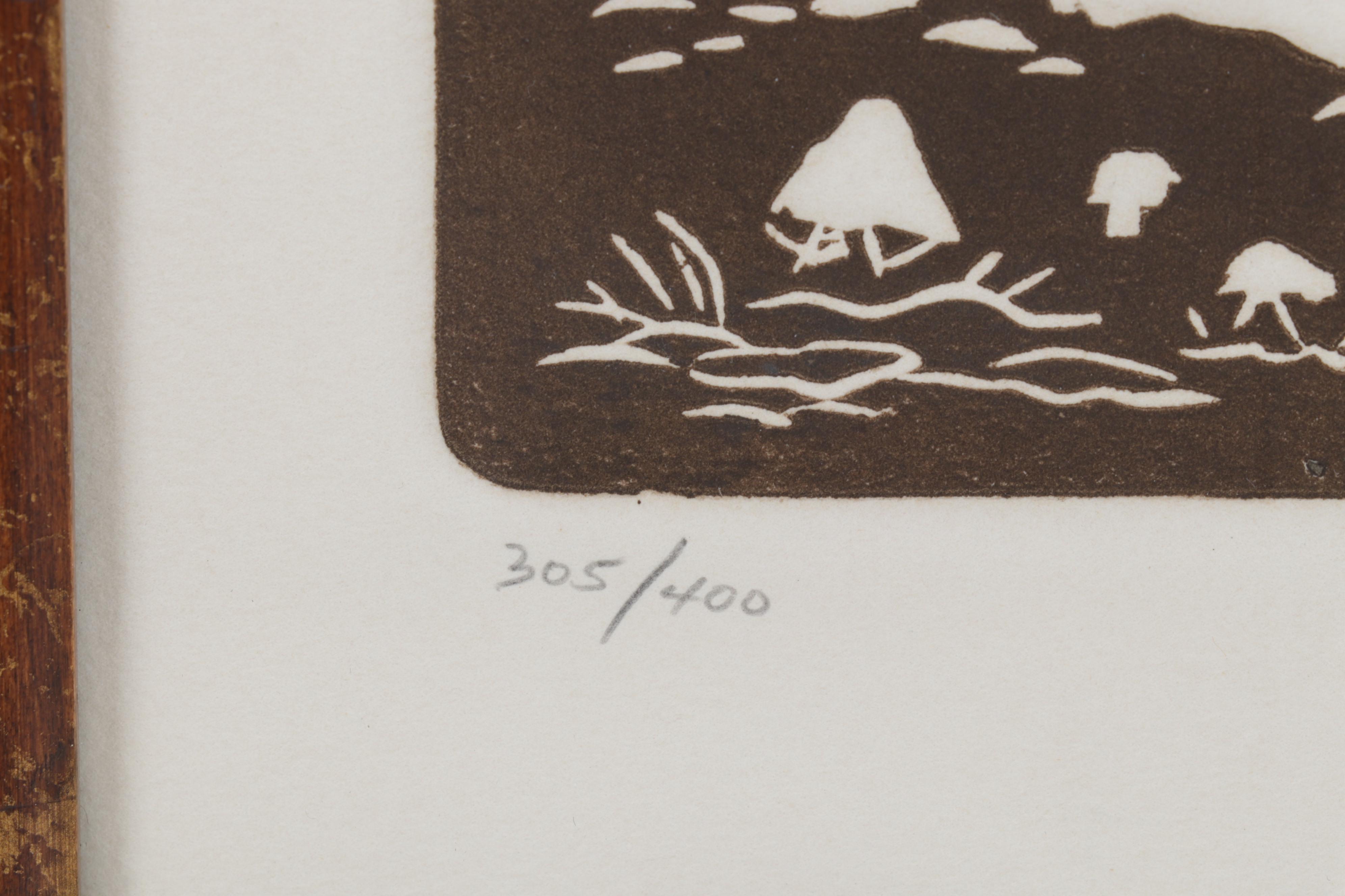 Al Kaufman Embossed Etching "Sunrise Valley," Circa 1980