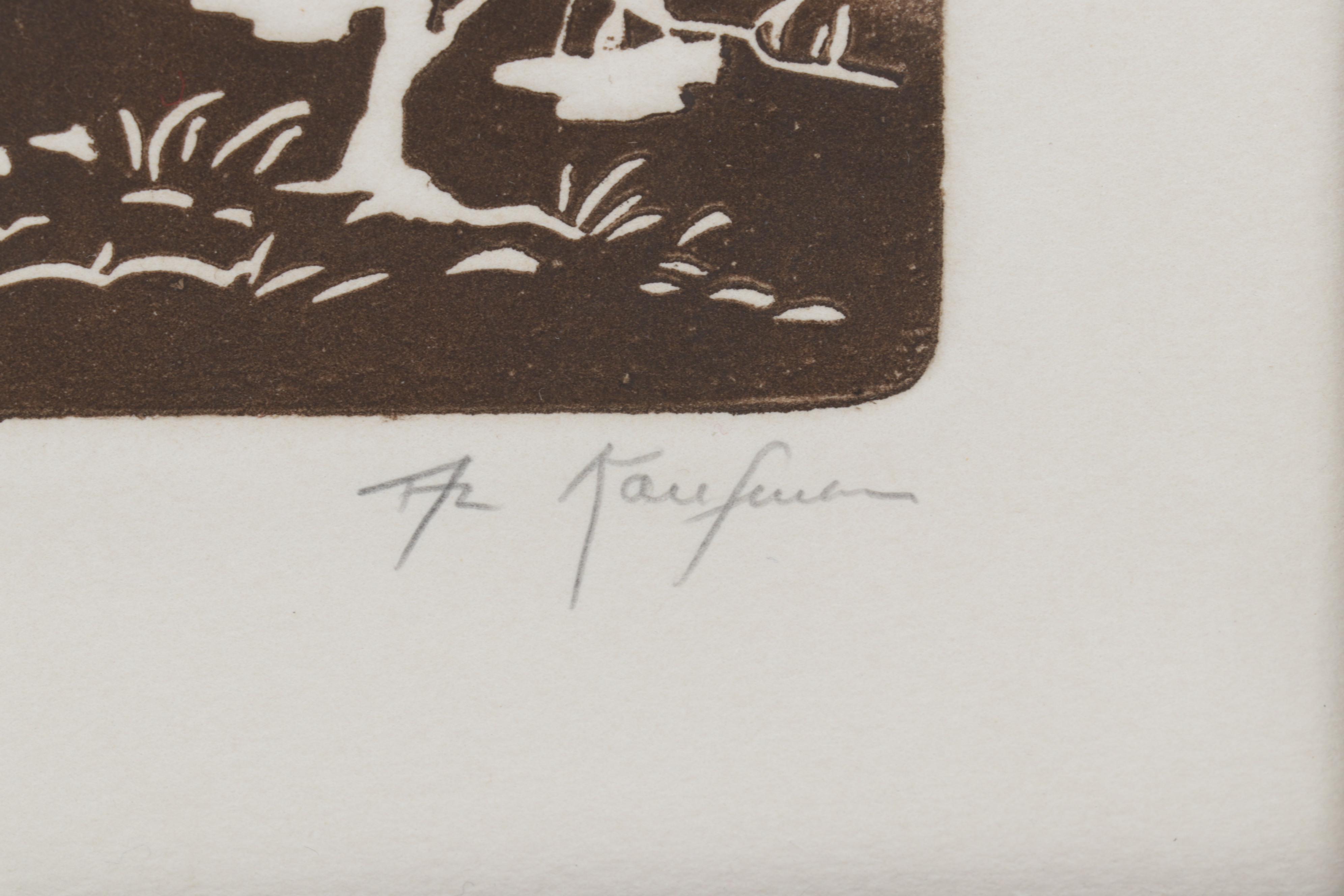 Al Kaufman Embossed Etching "Sunrise Valley," Circa 1980