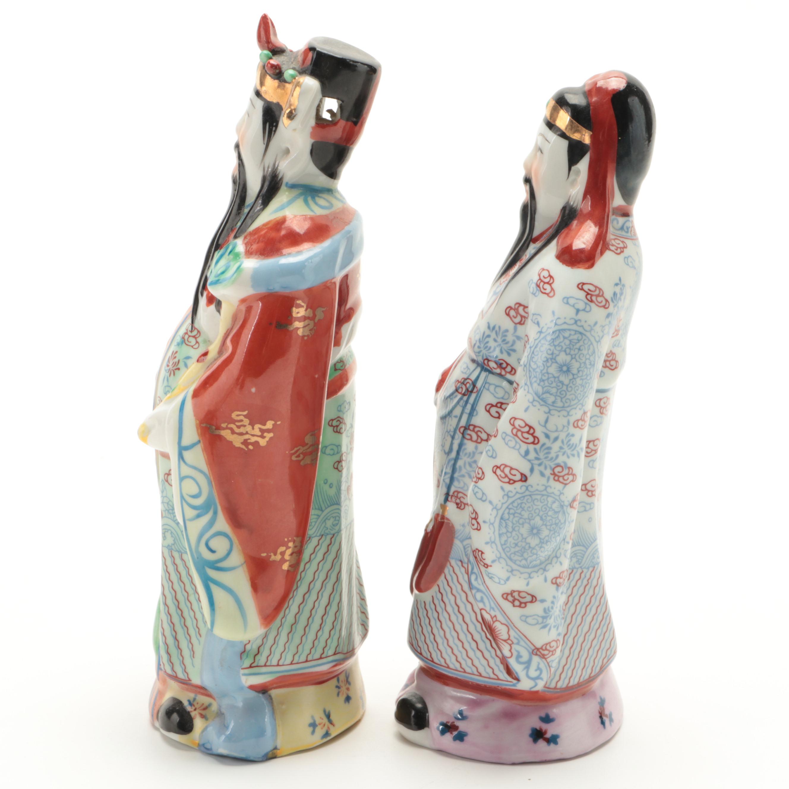 Chinese Porcelain Famille Rose Immortals Figurines