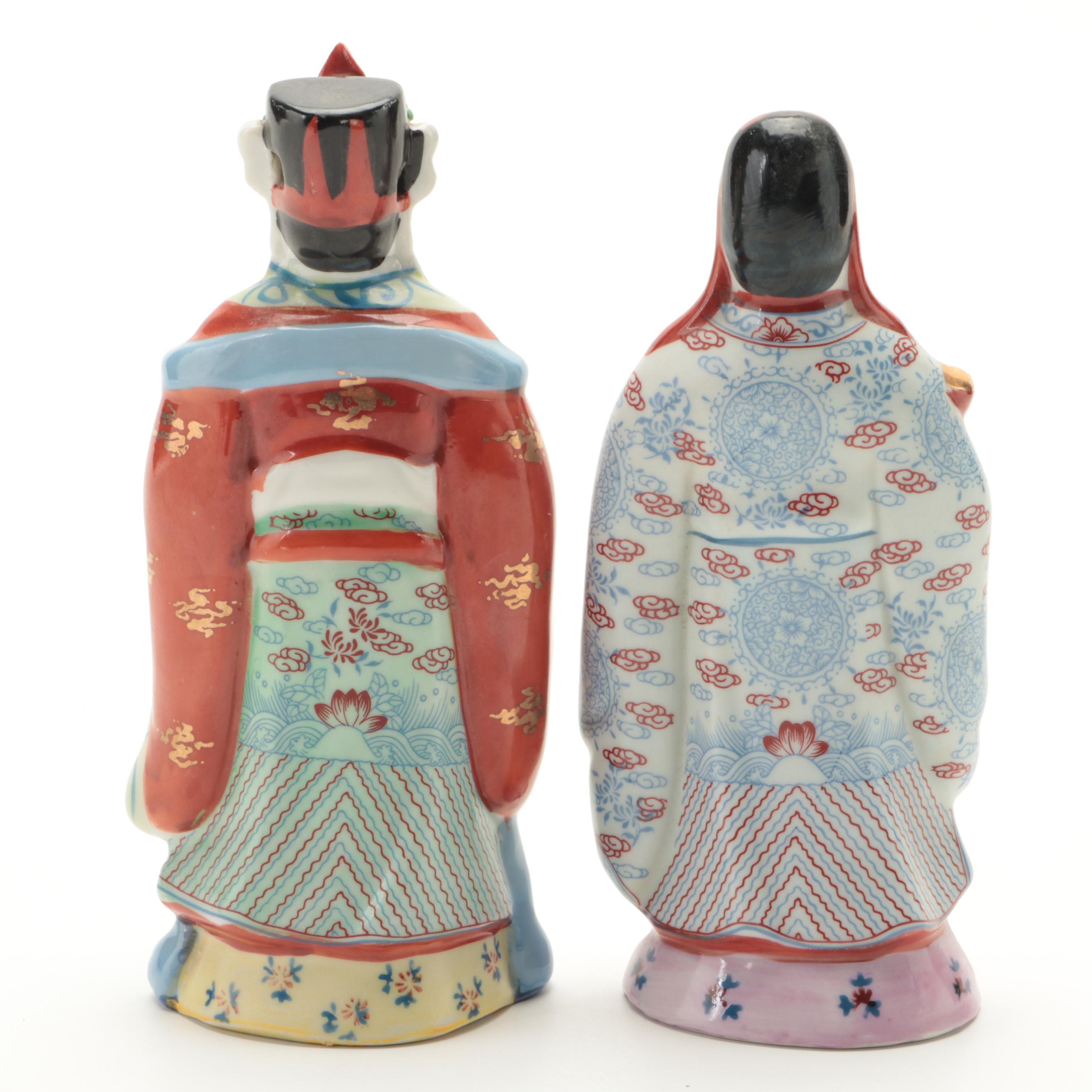 Chinese Porcelain Famille Rose Immortals Figurines