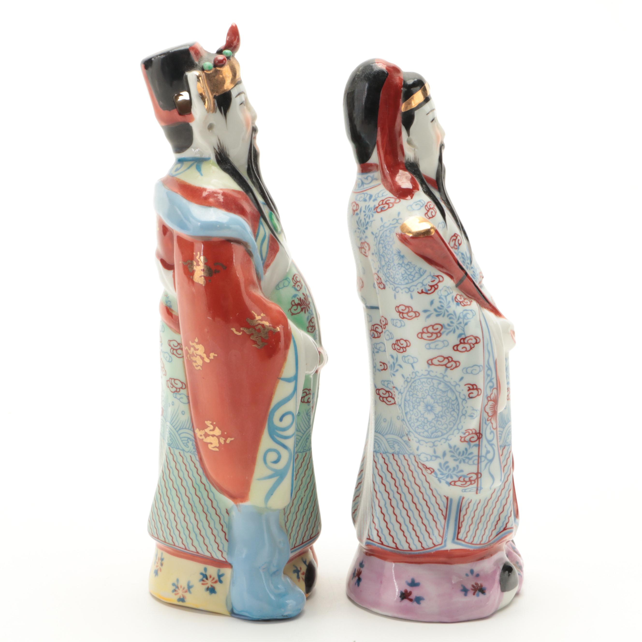 Chinese Porcelain Famille Rose Immortals Figurines