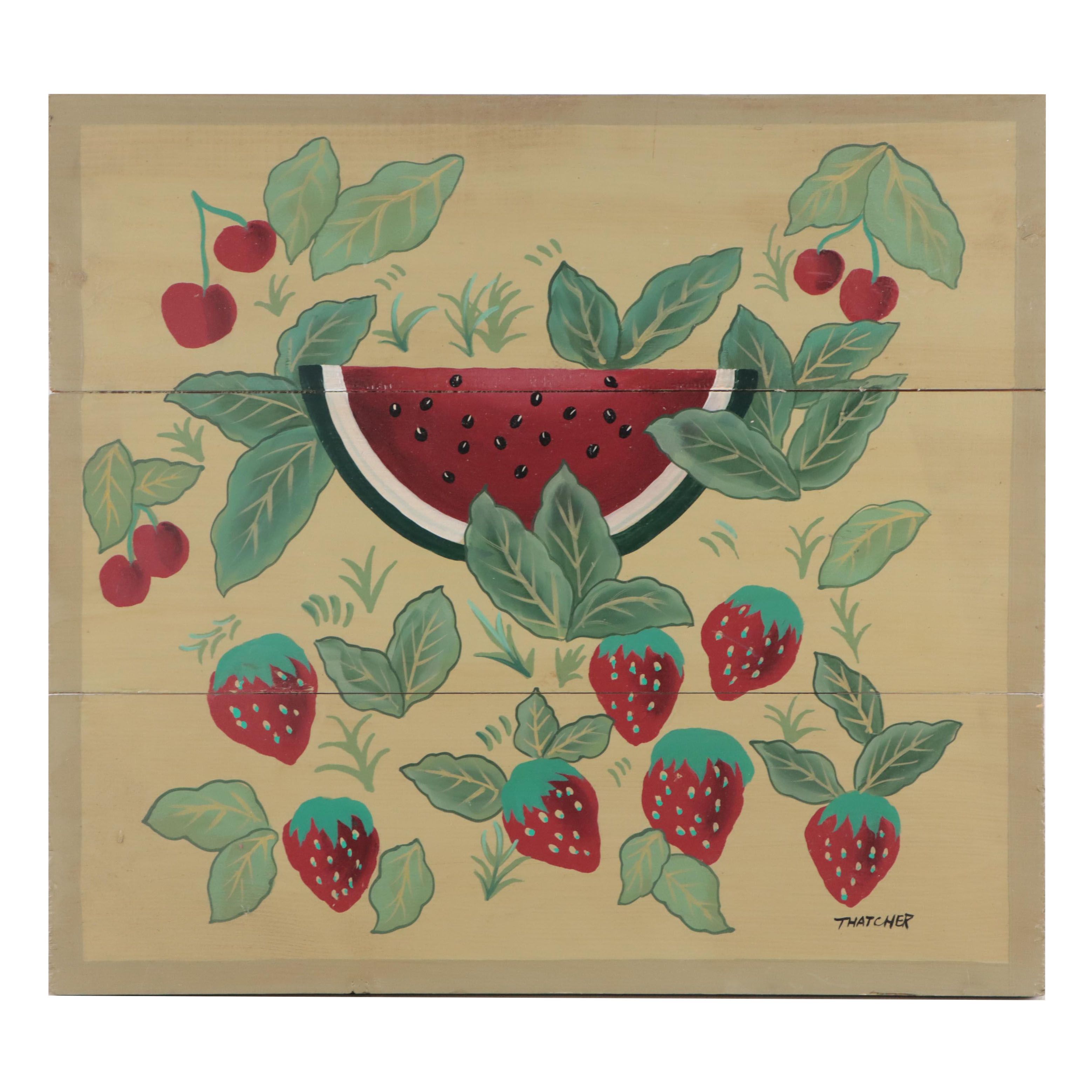 Acrylic Painting of Various Fruits