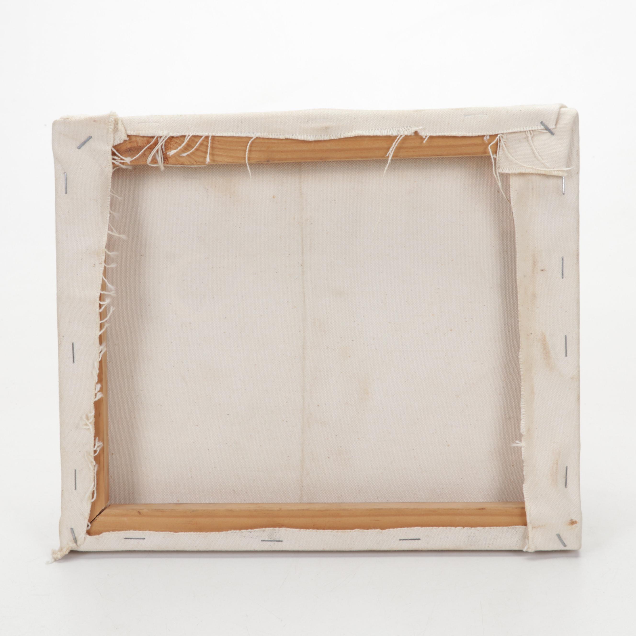 N. Mukuna Oil Painting "Cape Buffalo (African)," Circa 1990