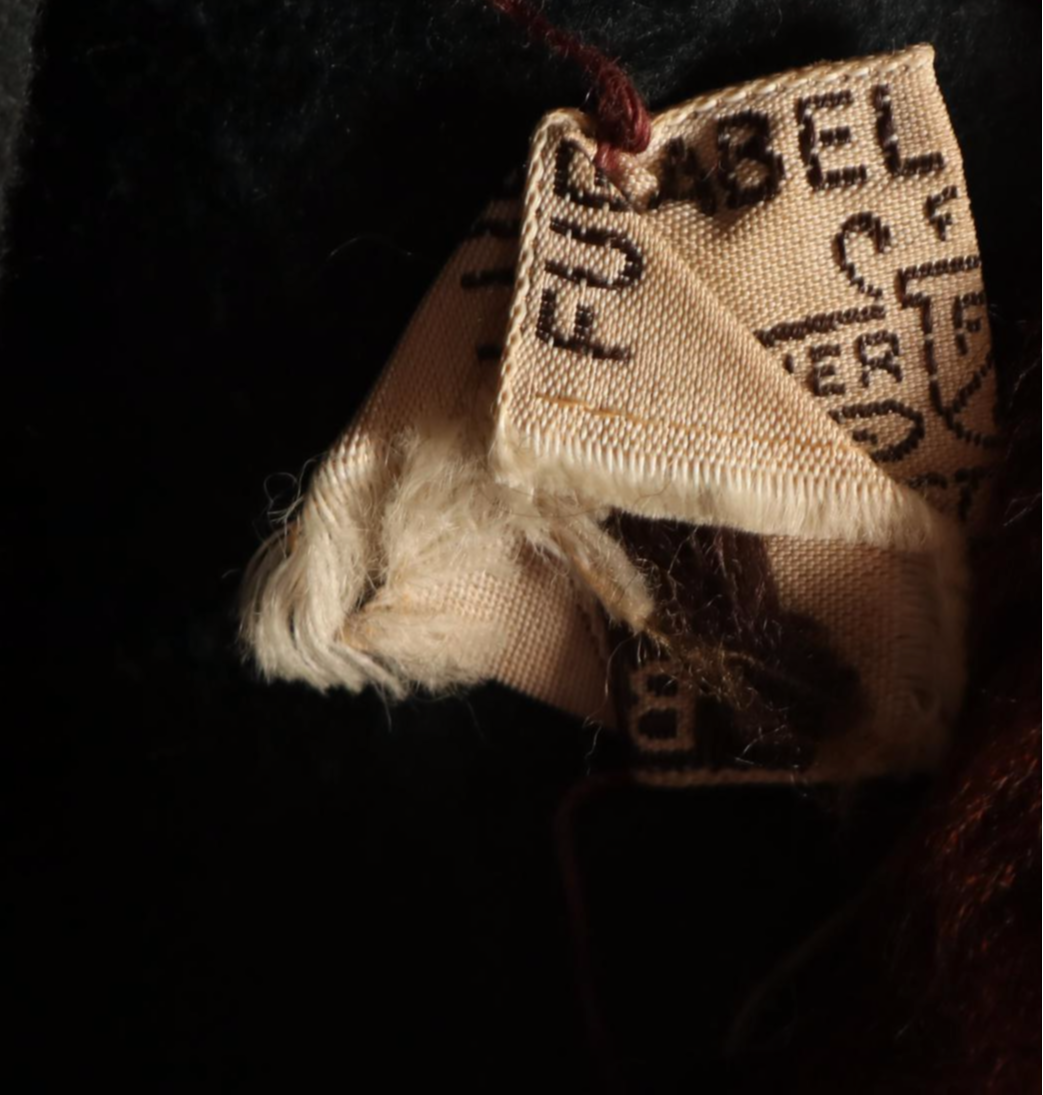 Mahogany Dyed Mouton Fur Jacket with Turned-Back Cuffs