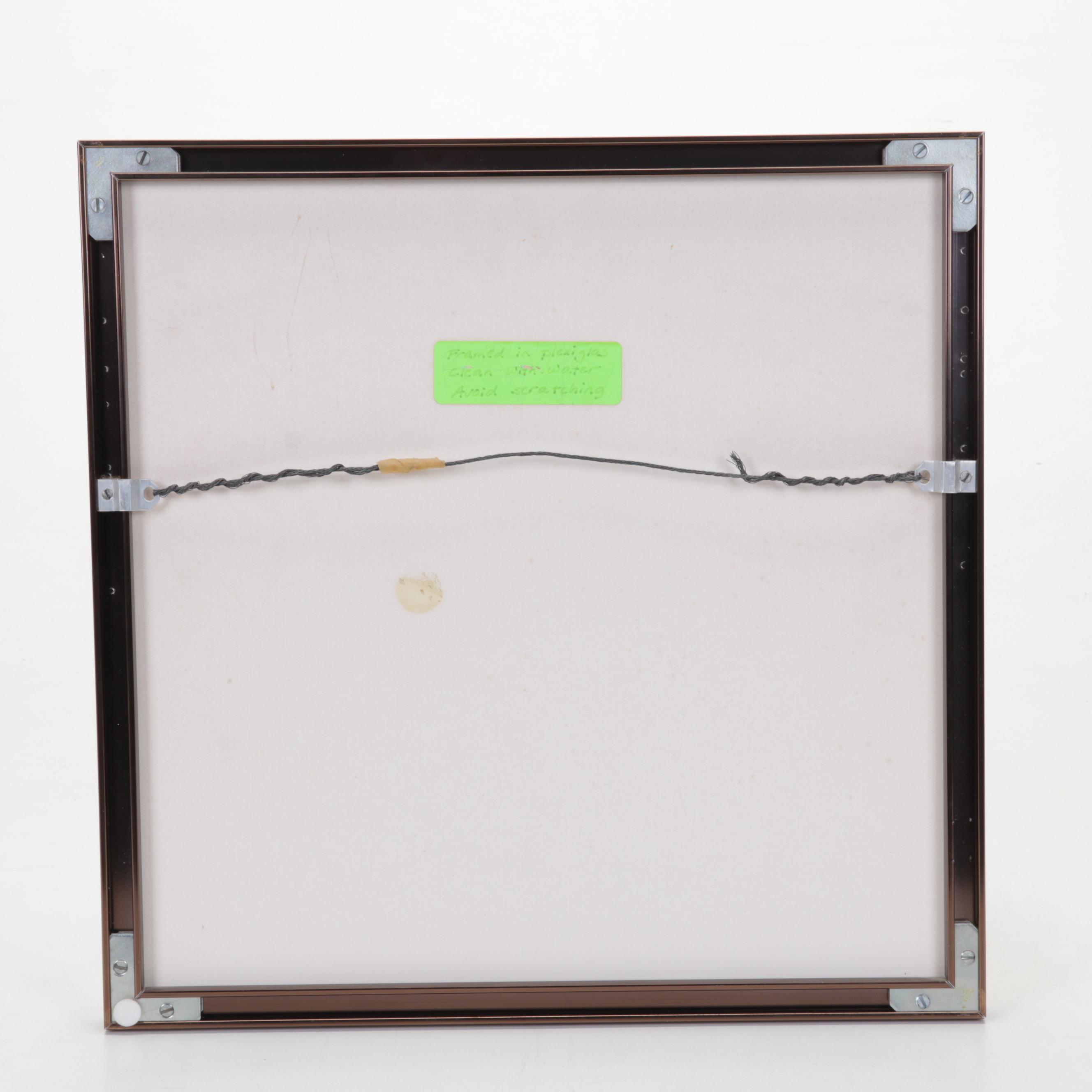 Laura Strowe Etching with Aquatint "View From Jean's," Circa 1980