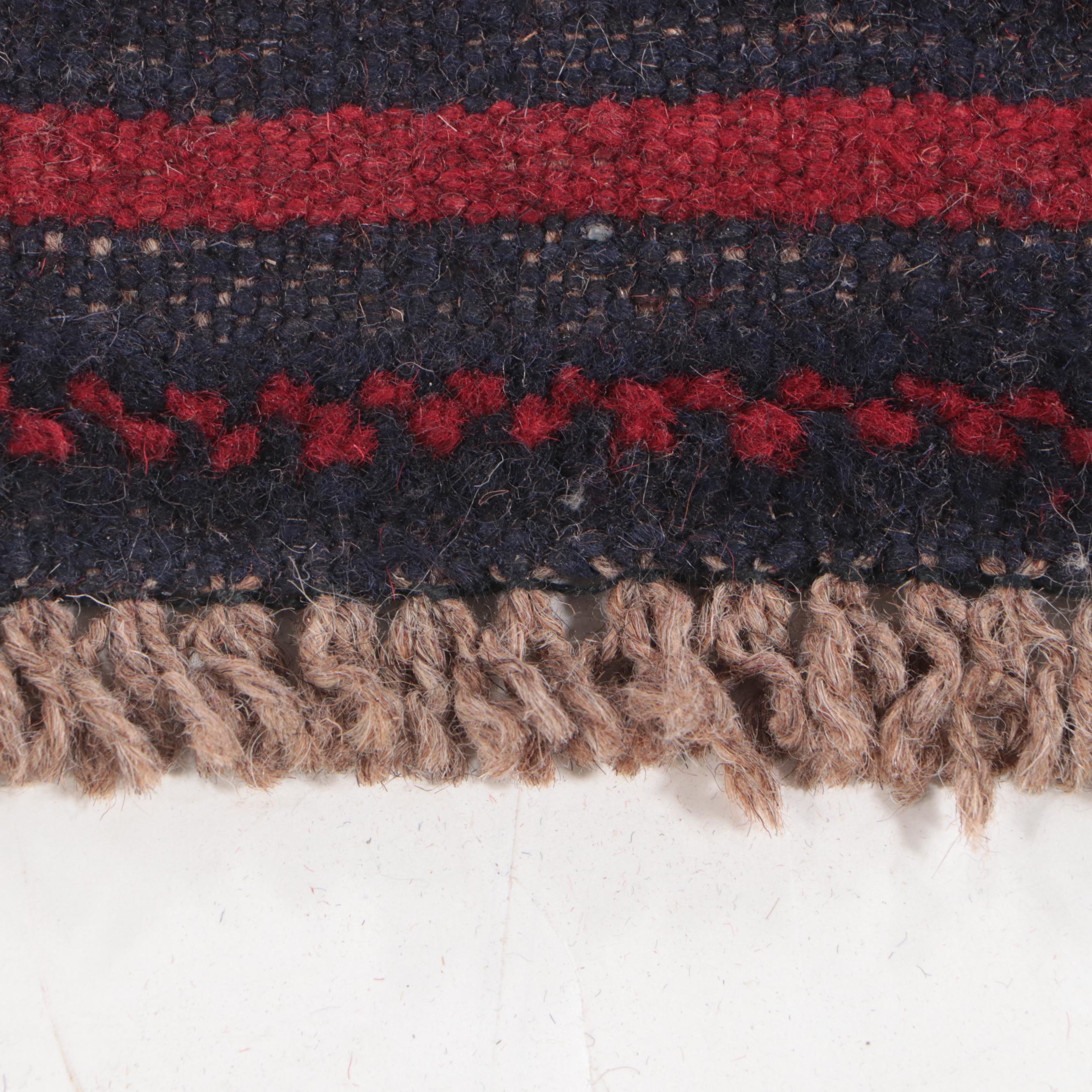 2'8 x 4'8 Hand-Knotted Afghan Baluch Accent Rug