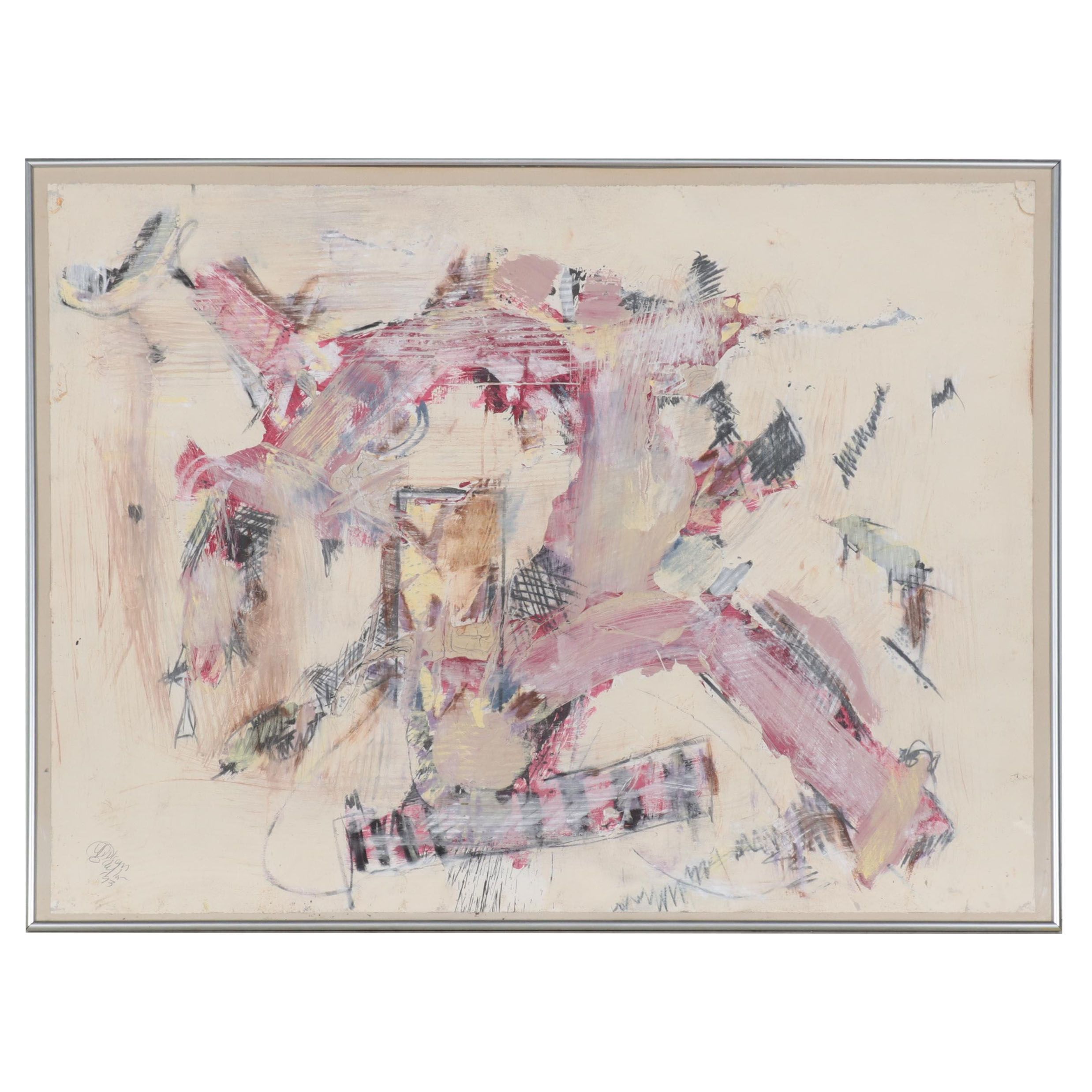 William "Bill" Clifford Taylor Mixed Media "Homage to Thelonious Monk," 1993