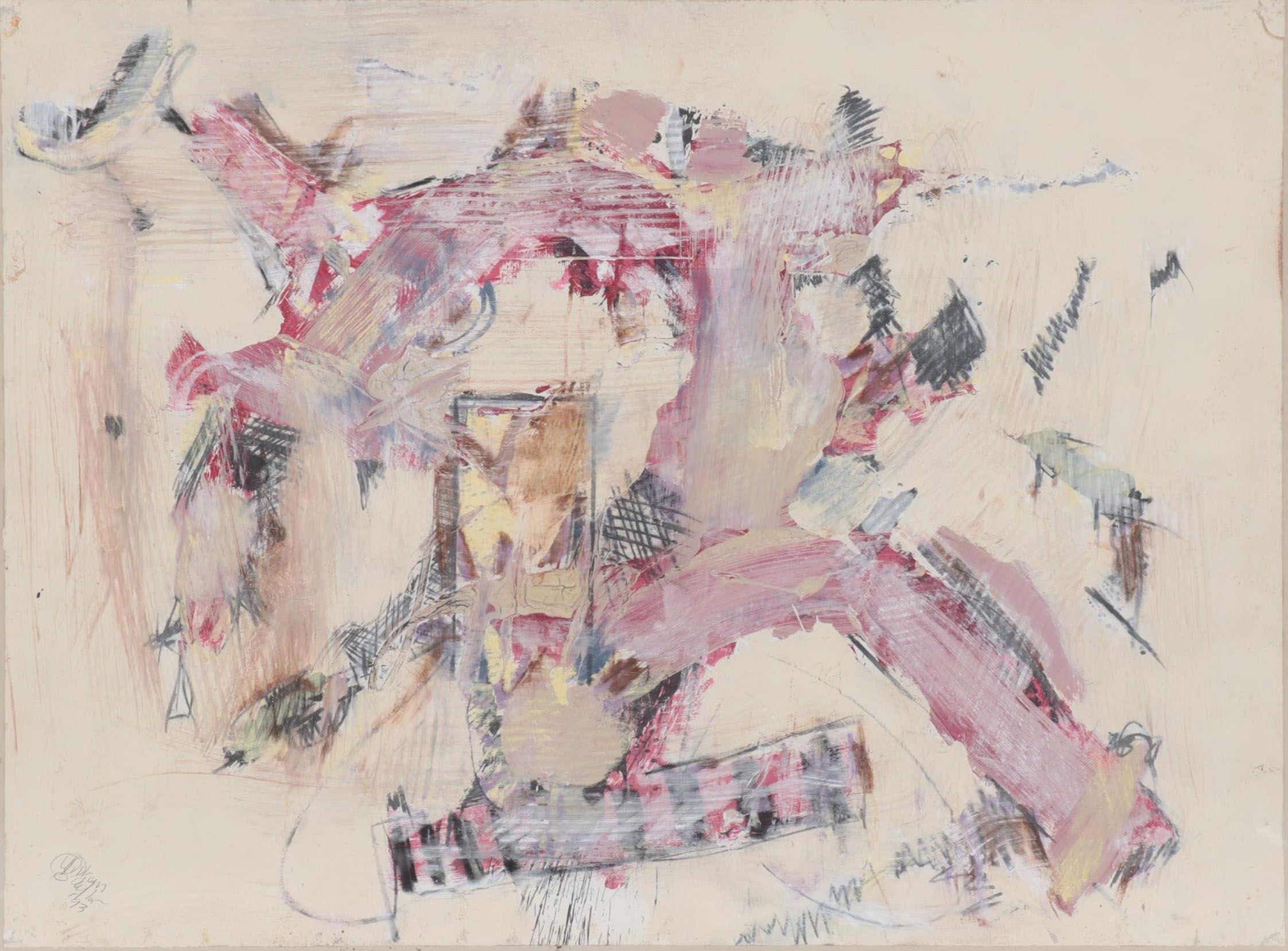 William "Bill" Clifford Taylor Mixed Media "Homage to Thelonious Monk," 1993