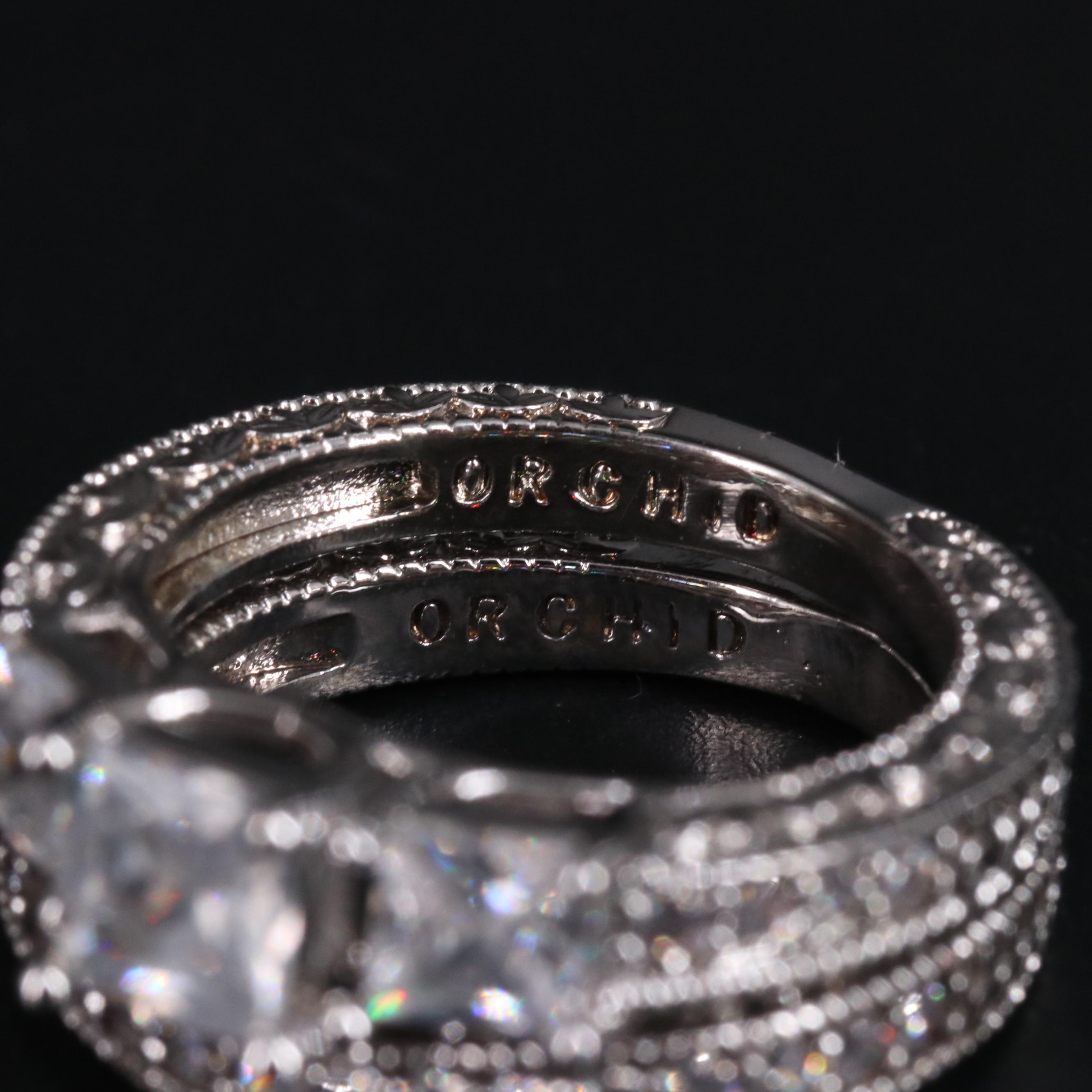 Cubic Zirconia Ring and Enhancer Band