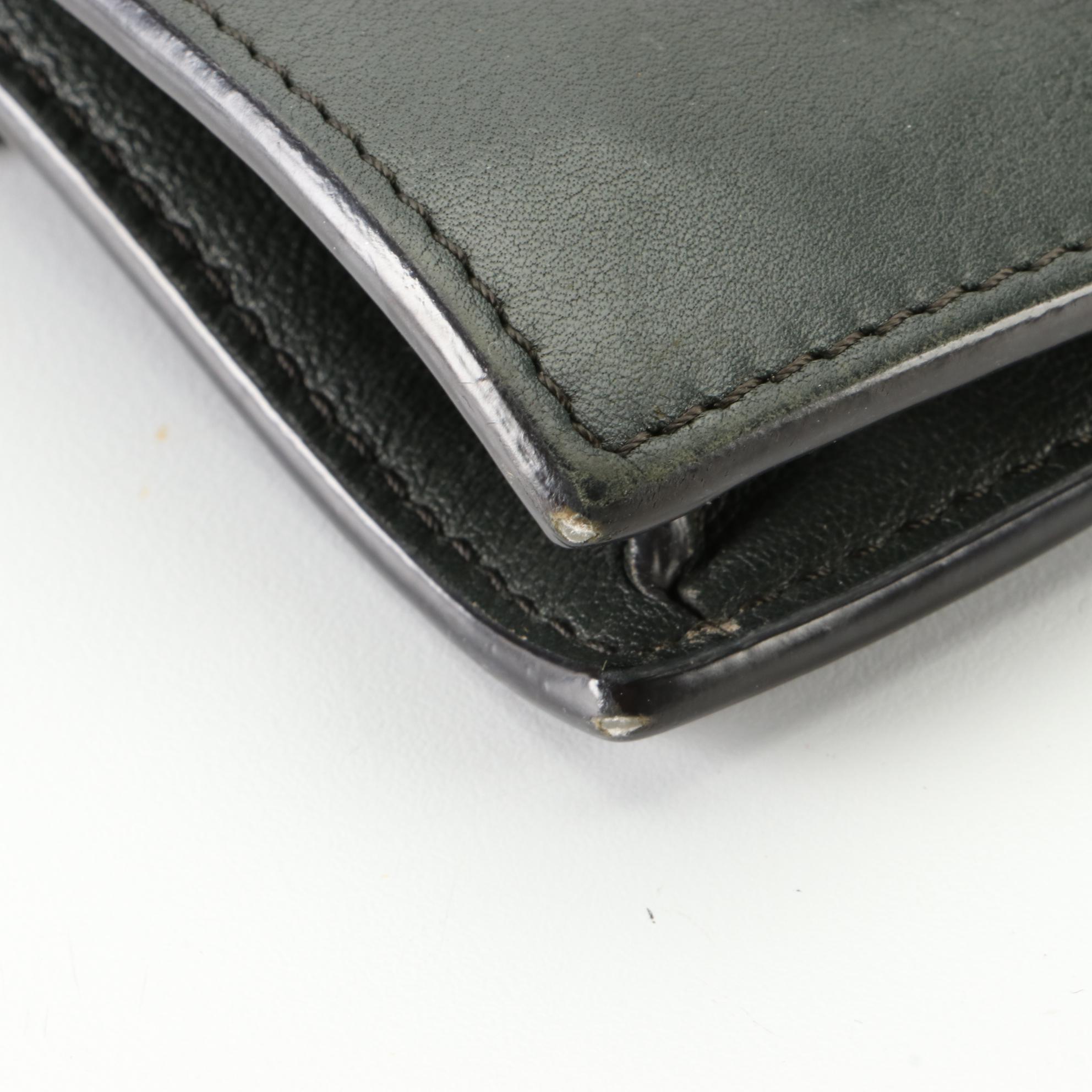 Céline Pocket Clutch in Tri-Color Calfskin Leather with Chain Strap