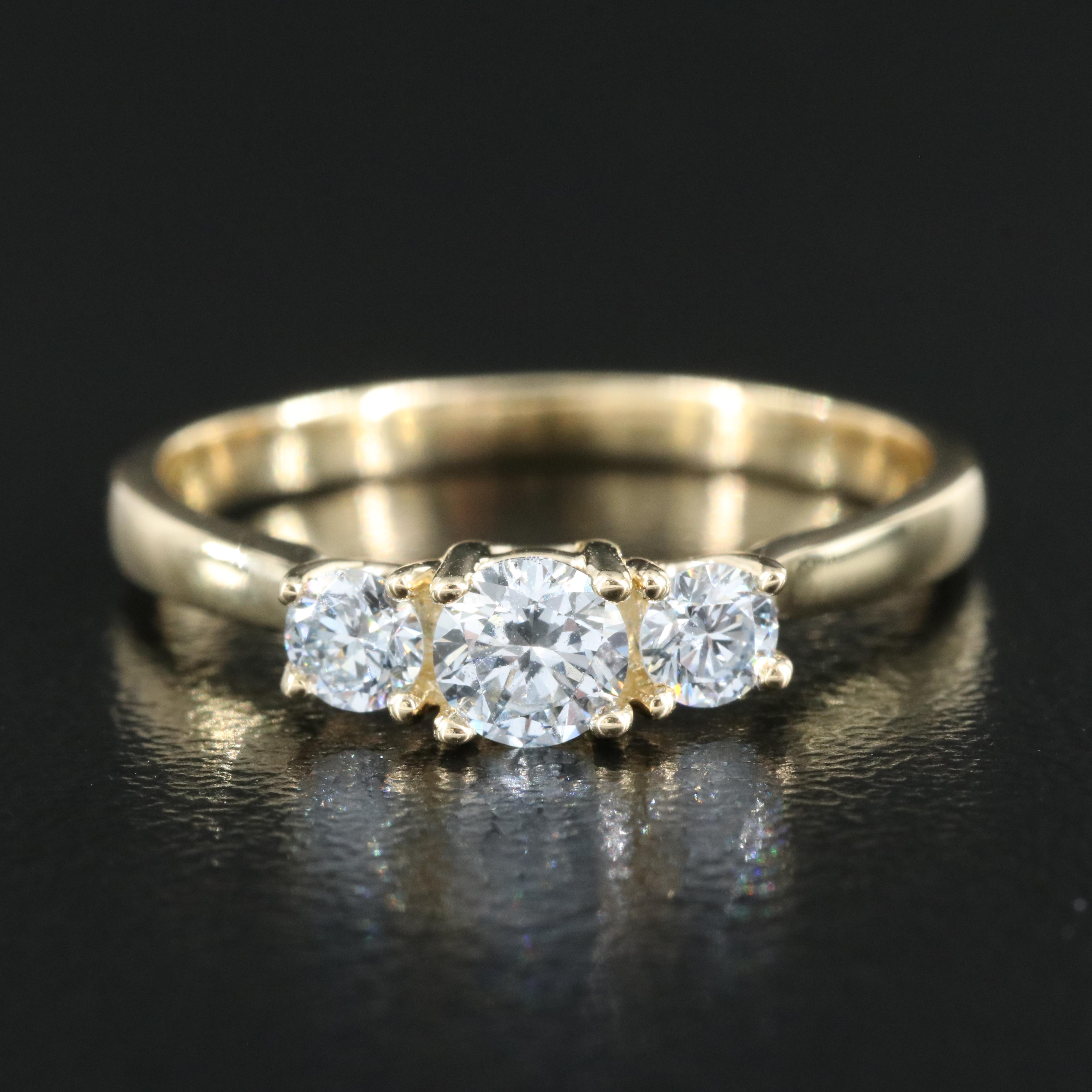 14K 0.48 CTW Lab Grown Diamond Ring with IGI Report