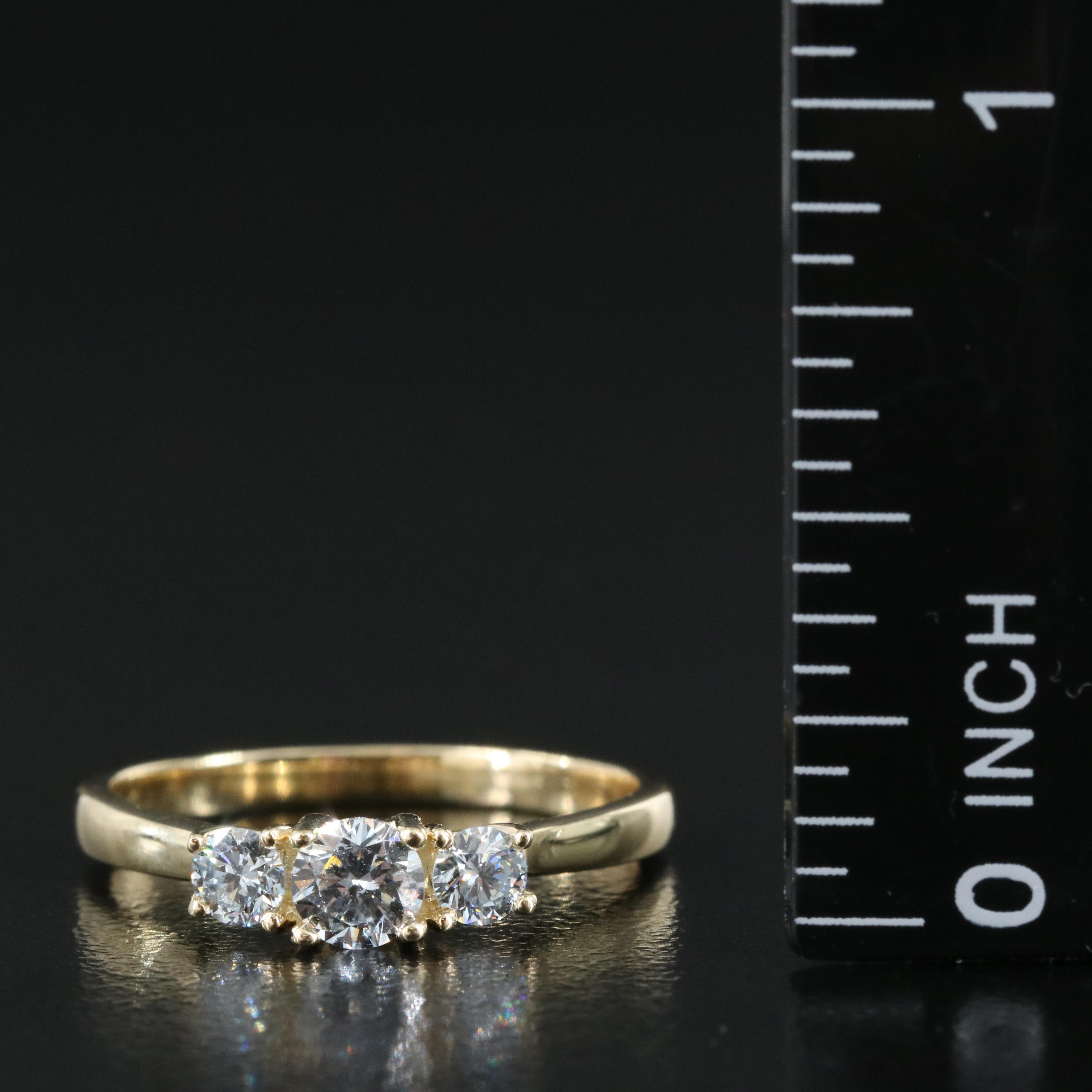 14K 0.48 CTW Lab Grown Diamond Ring with IGI Report