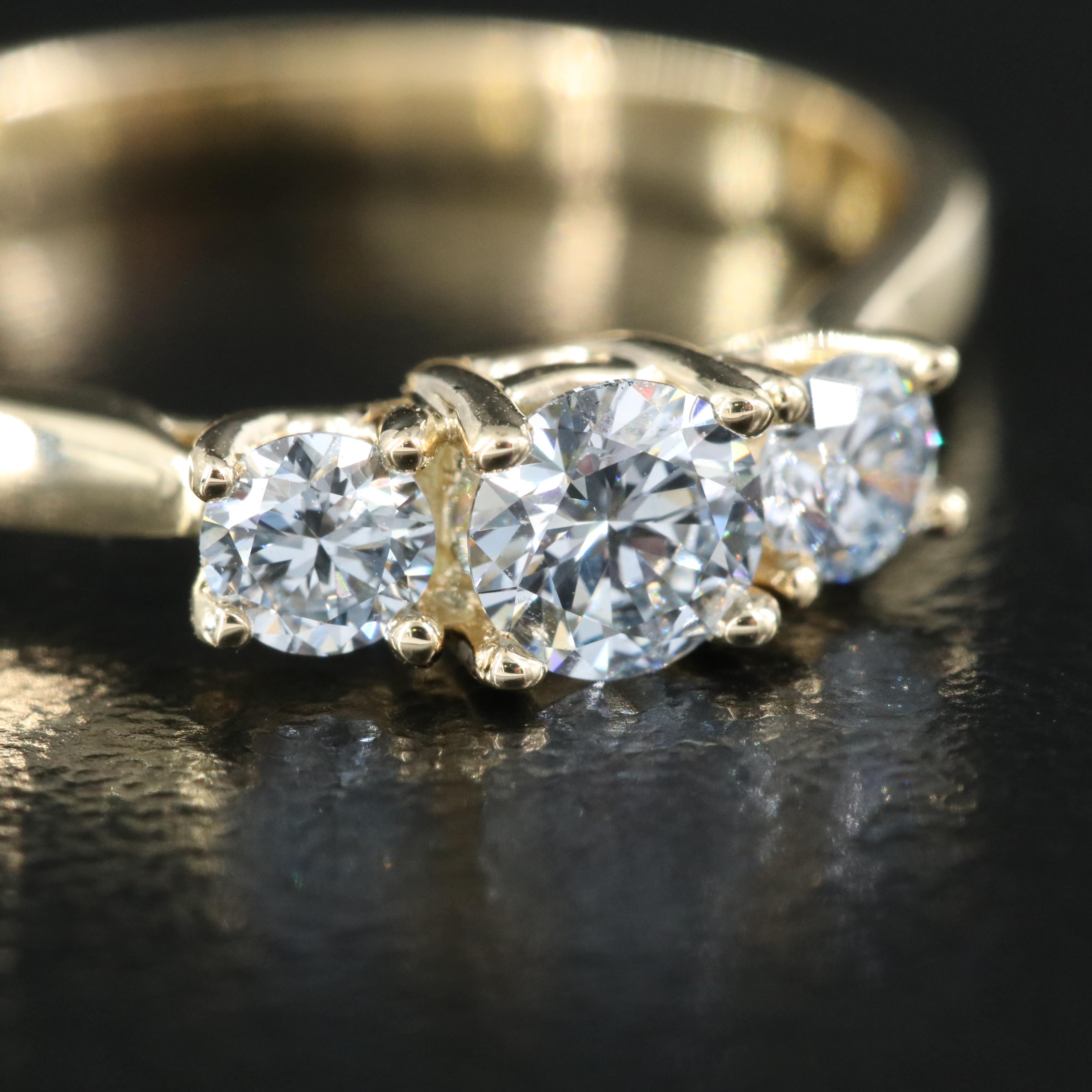 14K 0.48 CTW Lab Grown Diamond Ring with IGI Report