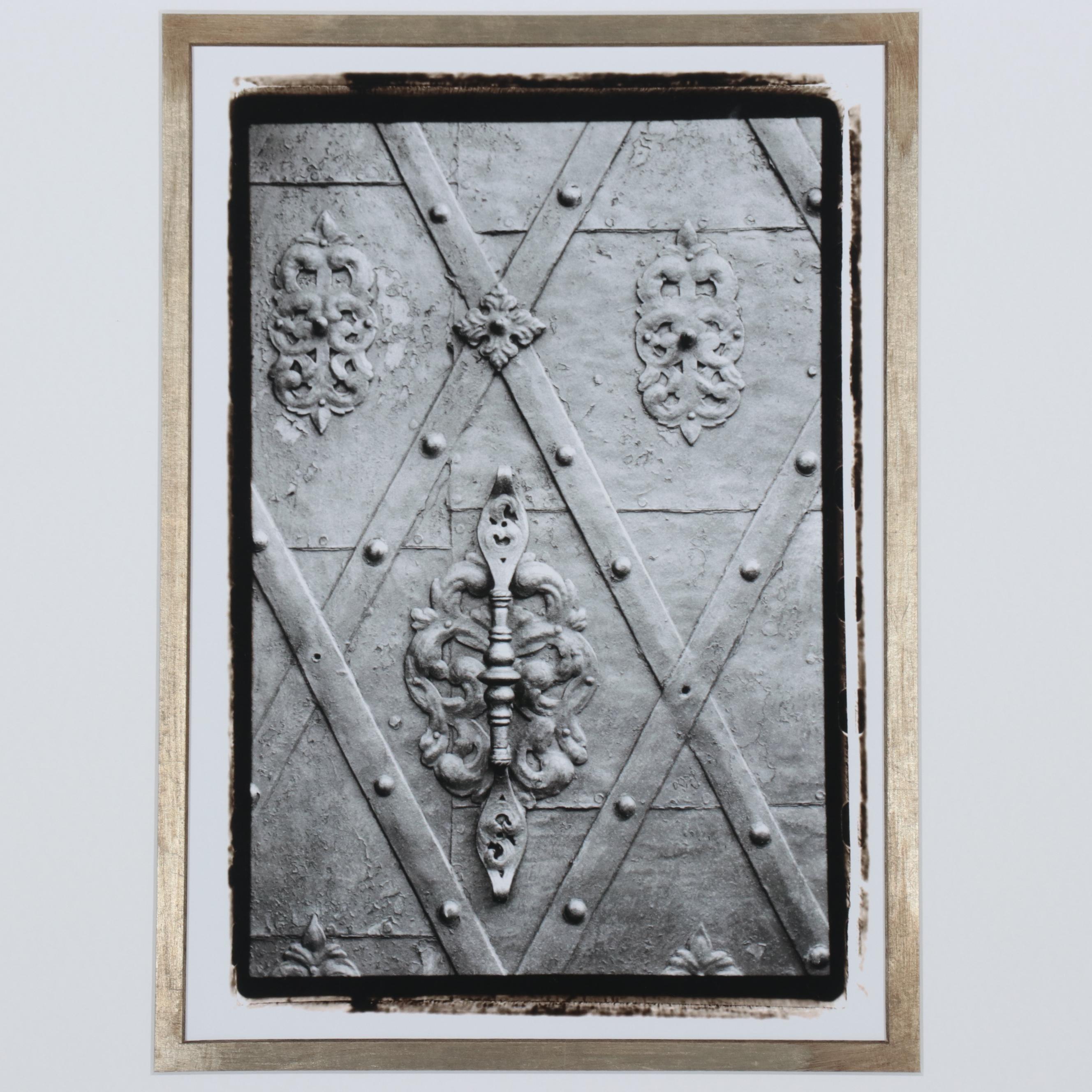 Monochromatic Giclées of Ornate Doors, 21st Century